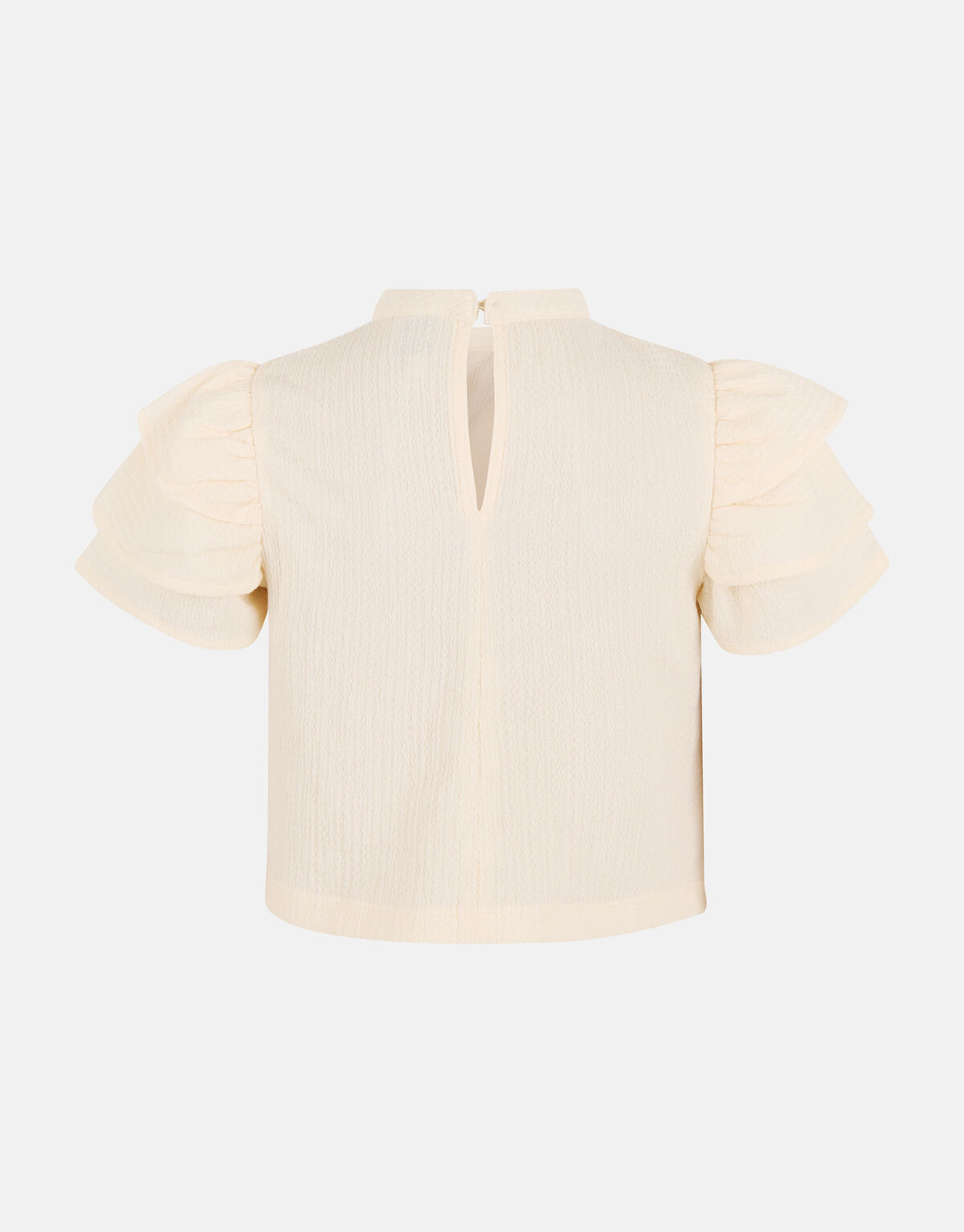 Crinkle Top Gebroken Wit SHOEBY GIRLS