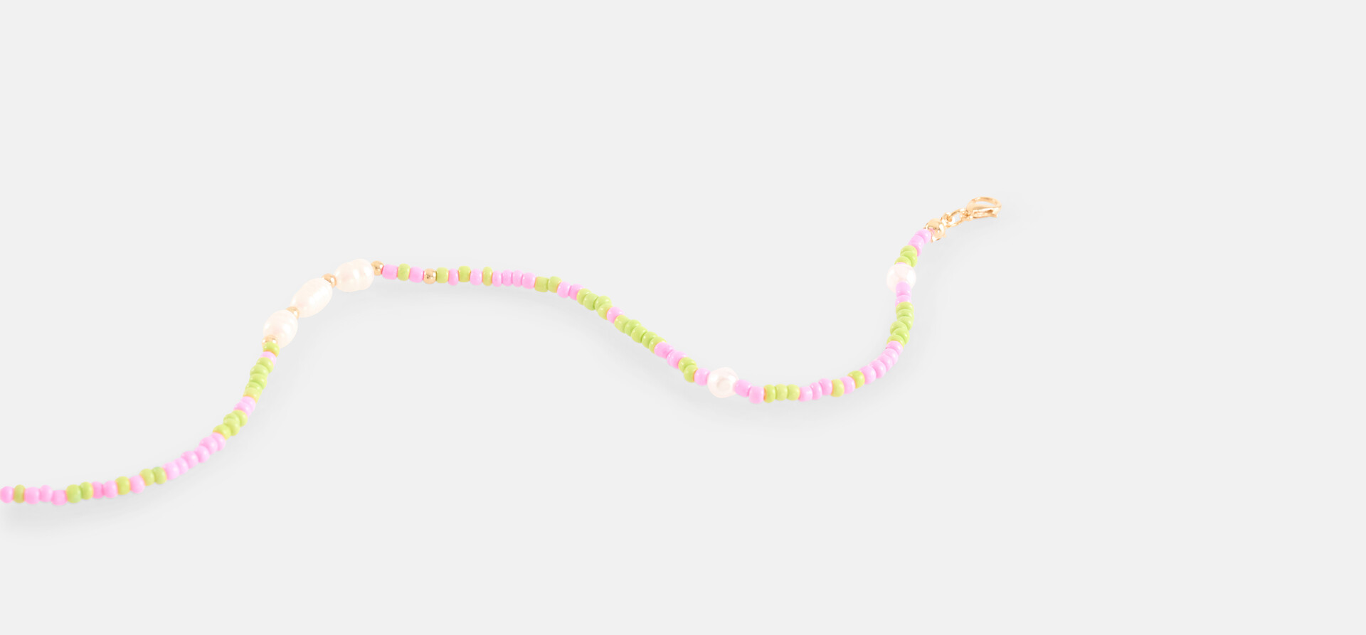 Gekleurde Parel Ketting Roze SHOEBY ACCESSOIRES