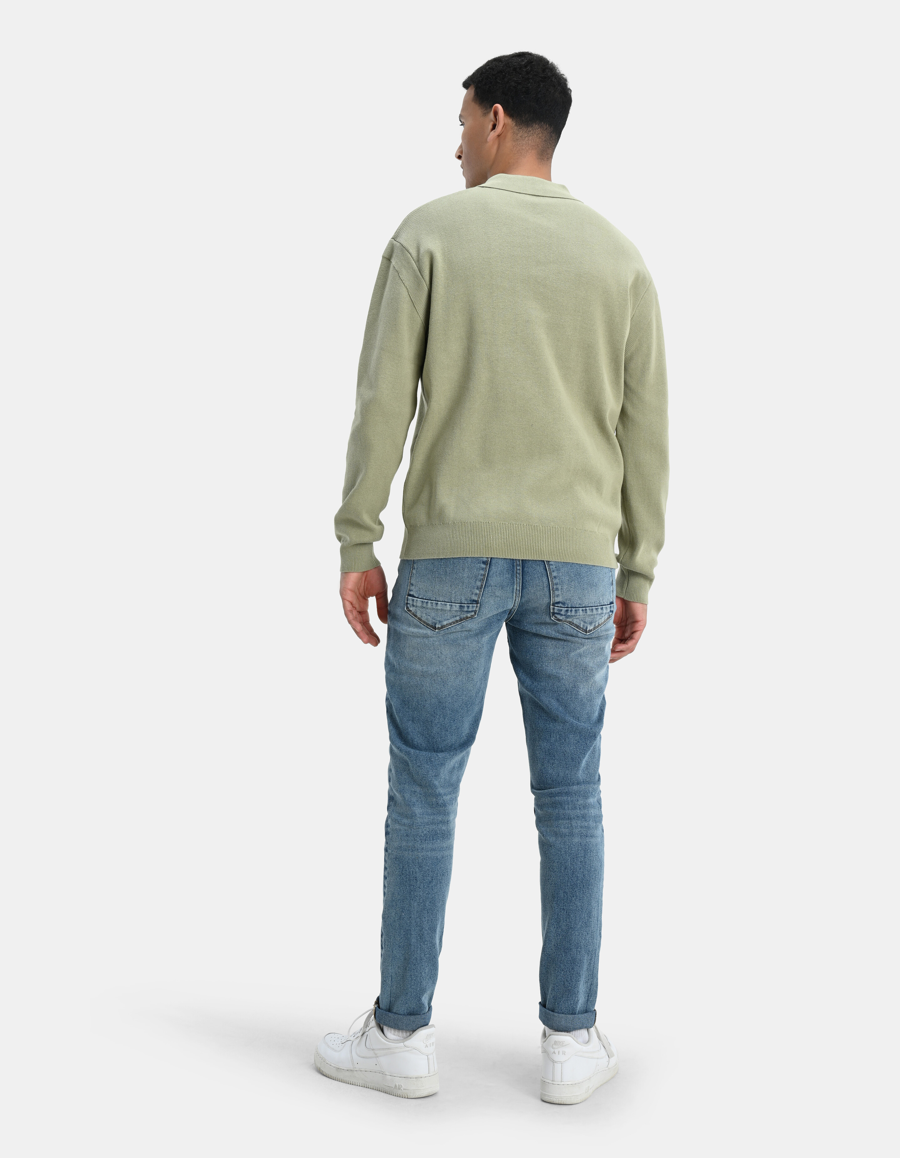 Gebreide Polo Lichtgroen SHOEBY MEN