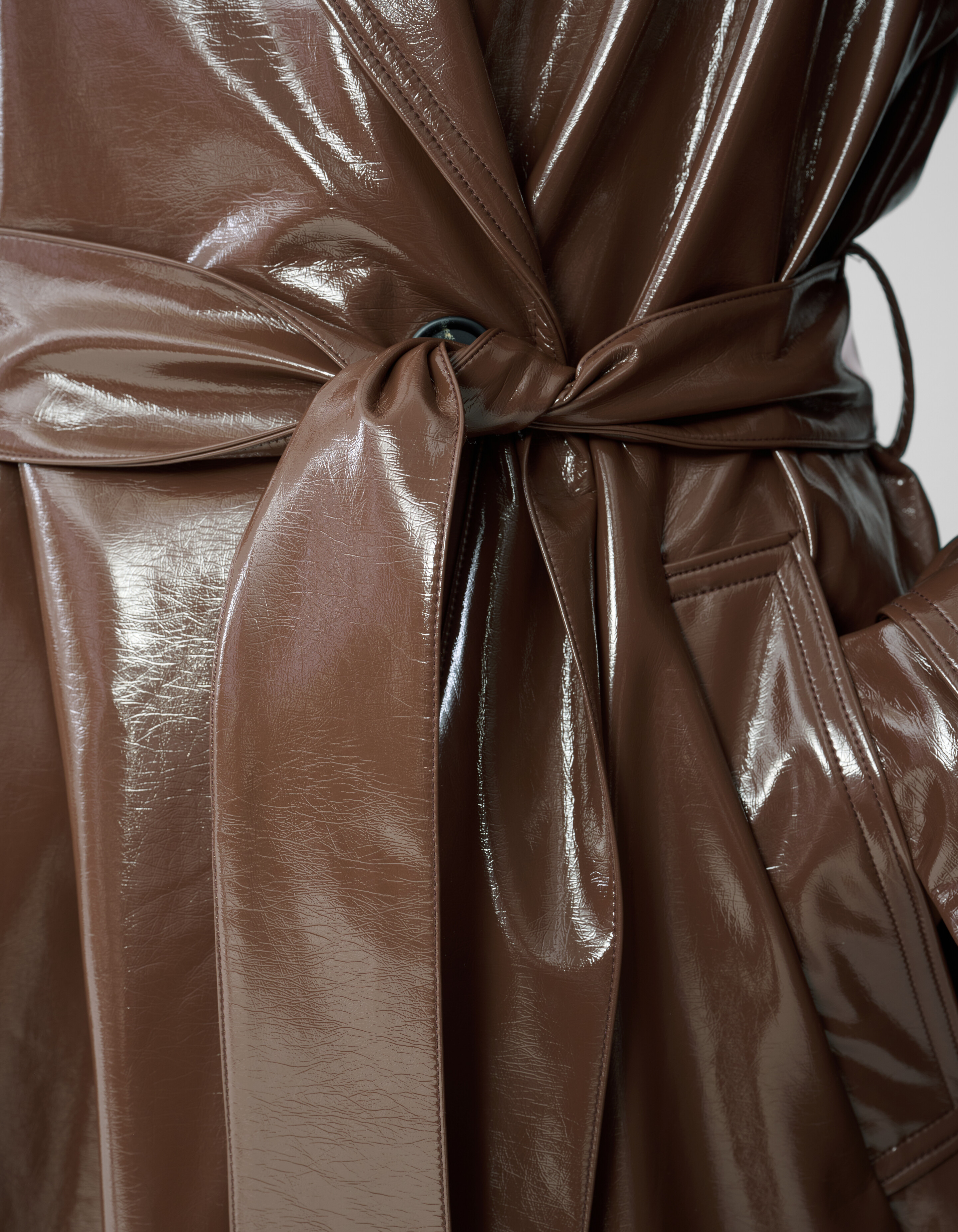 Oversized Lak Trenchcoat Bruin By Monica SHOEBY WOMEN