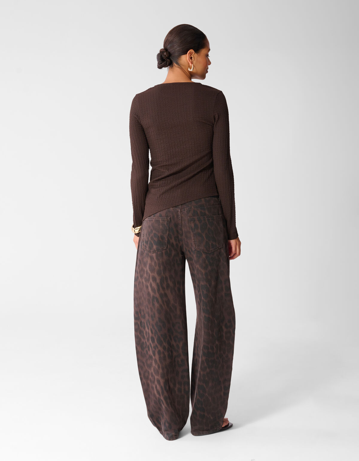 Asymmetrische Top Donkerbruin SHOEBY WOMEN