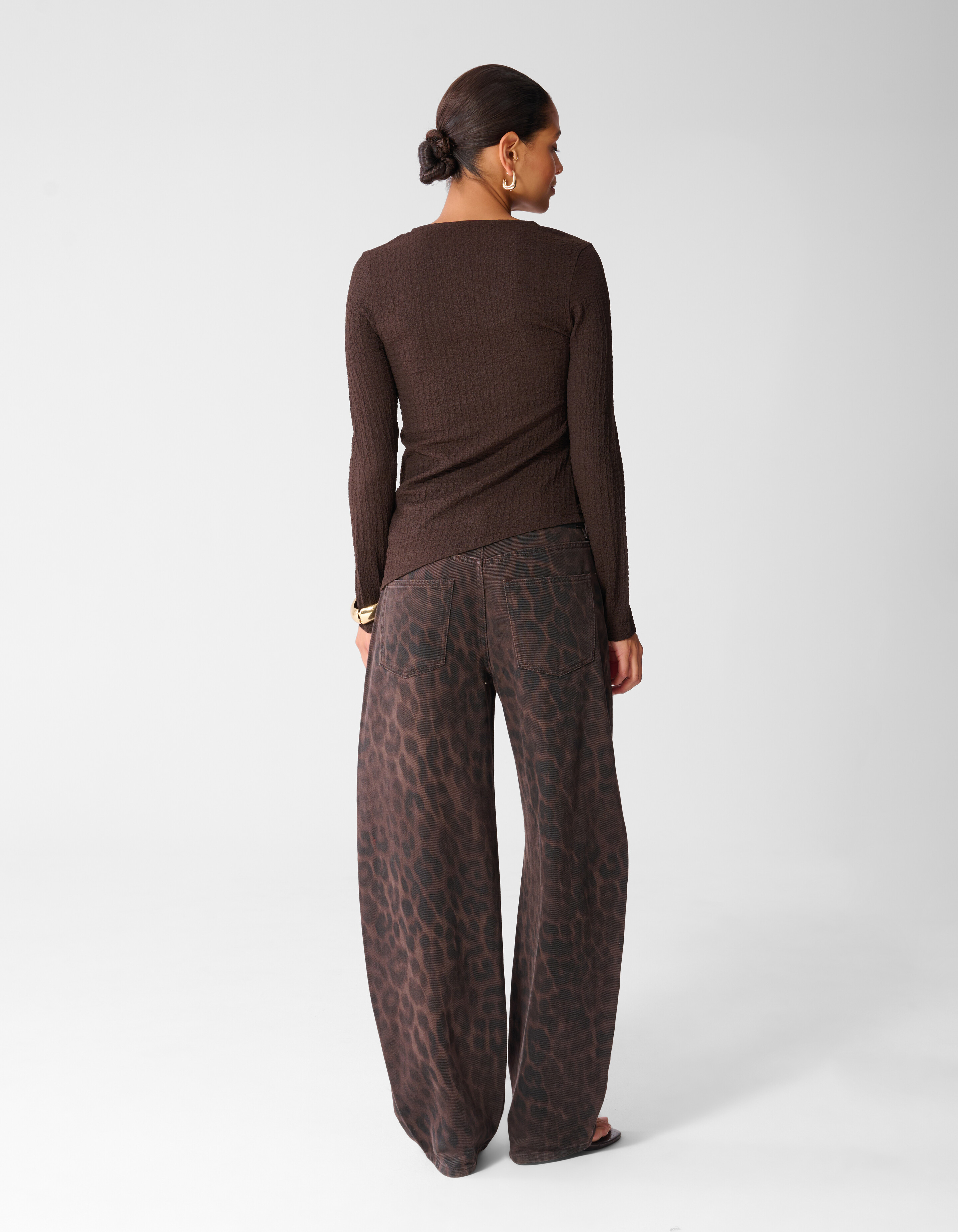 Asymmetrische Top Donkerbruin SHOEBY WOMEN