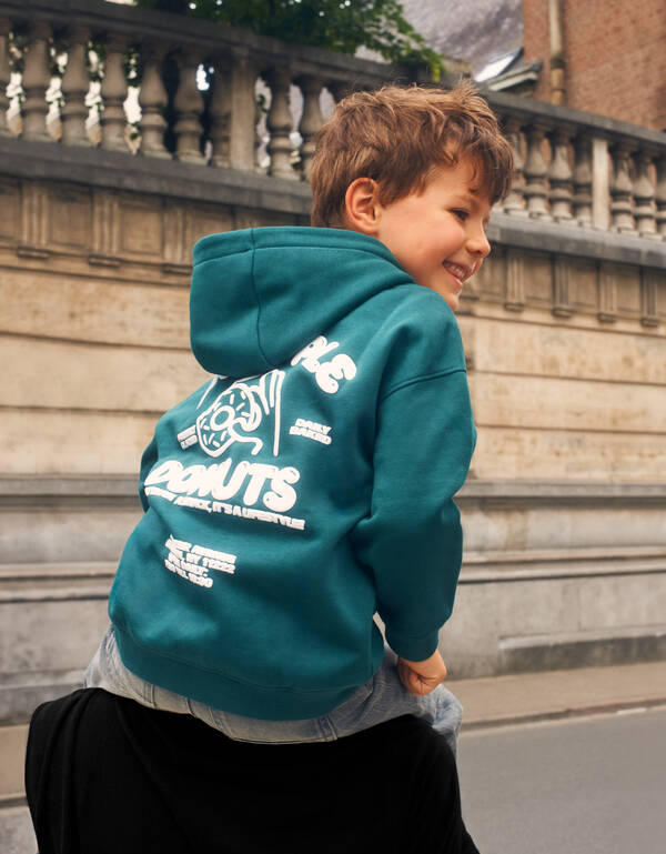 Oversized Donut Hoodie Donkergroen SHOEBY BOYS