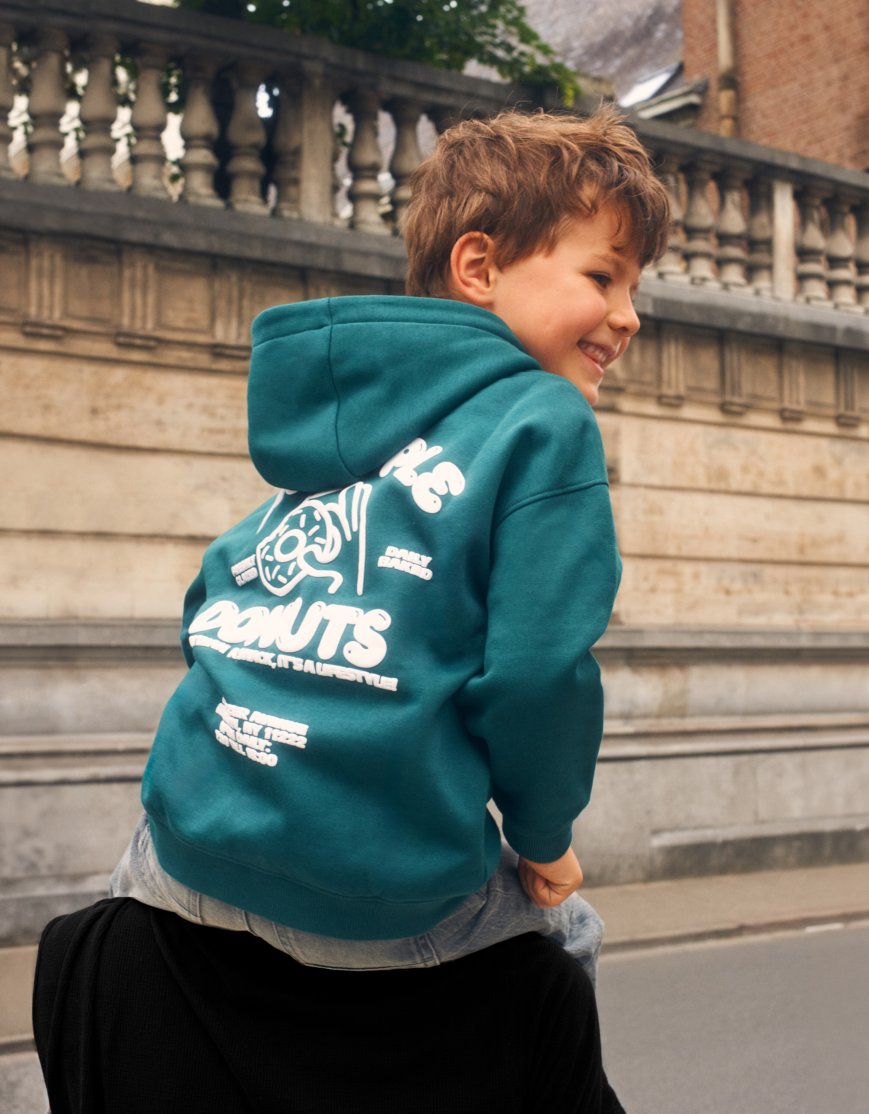 Oversized Donut Hoodie Donkergroen SHOEBY BOYS