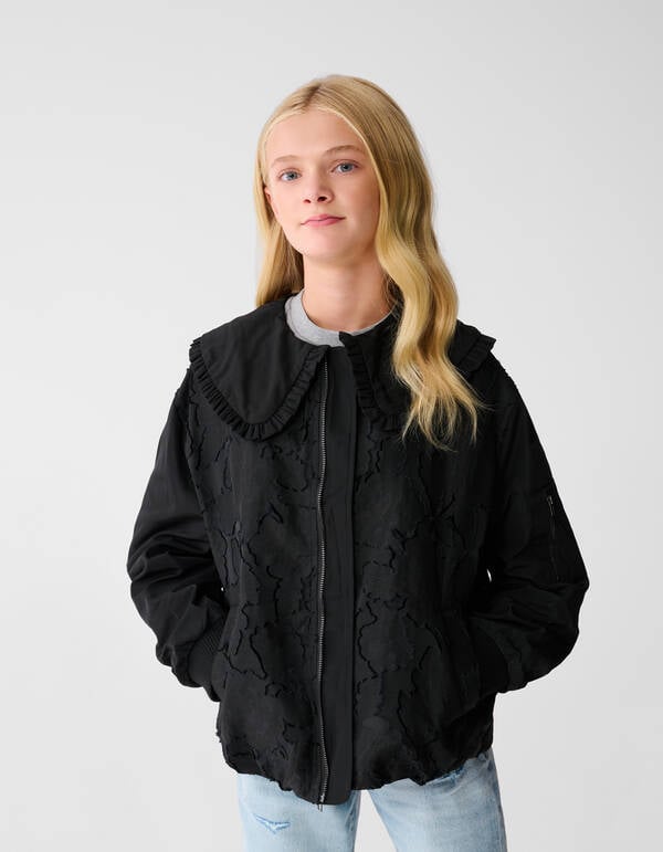 Collar Bomber Zwart SHOEBY GIRLS