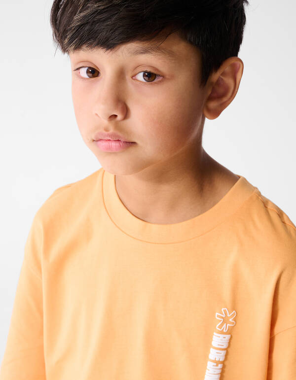 Holiday Artwork T-shirt Lichtoranje SHOEBY BOYS