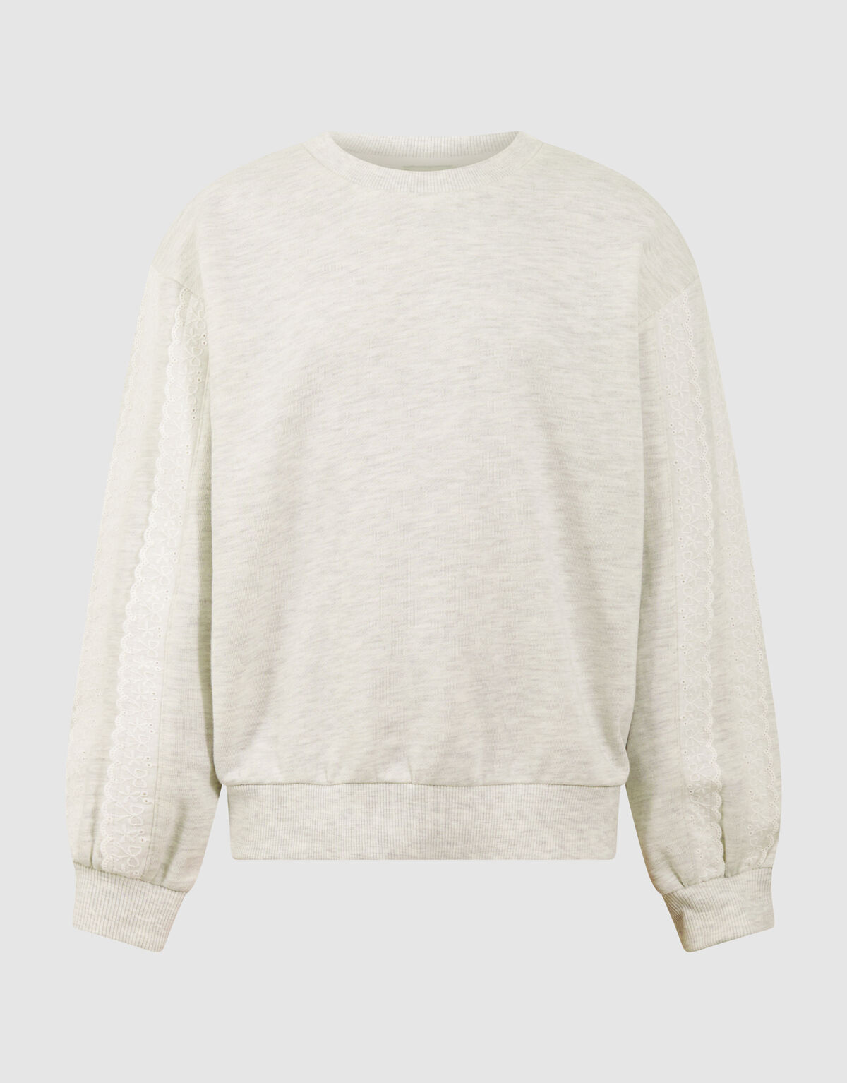 Ruffle Sweater Lichtgrijs SHOEBY GIRLS