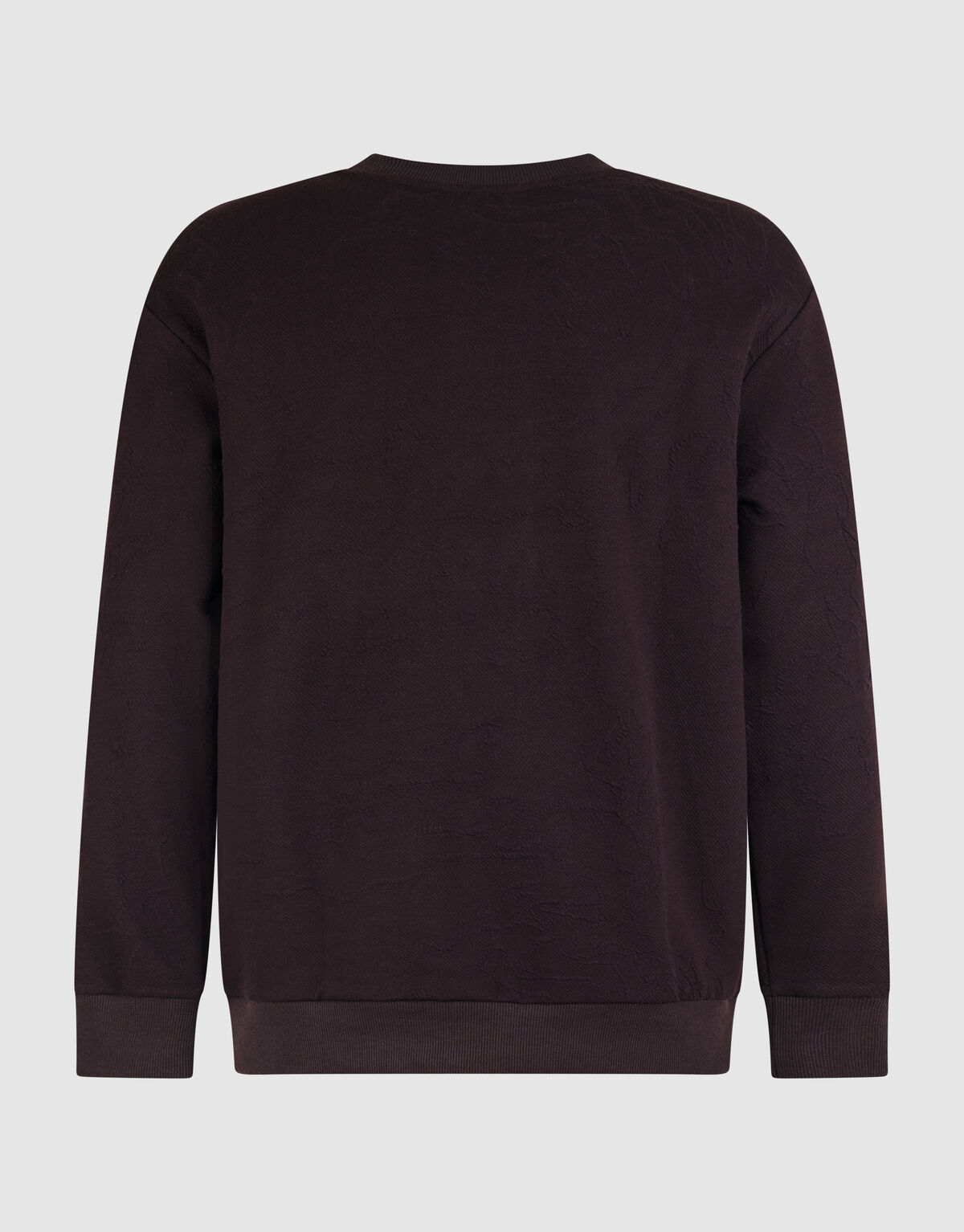 Structuur Sweater Donkerbruin SHOEBY MEN