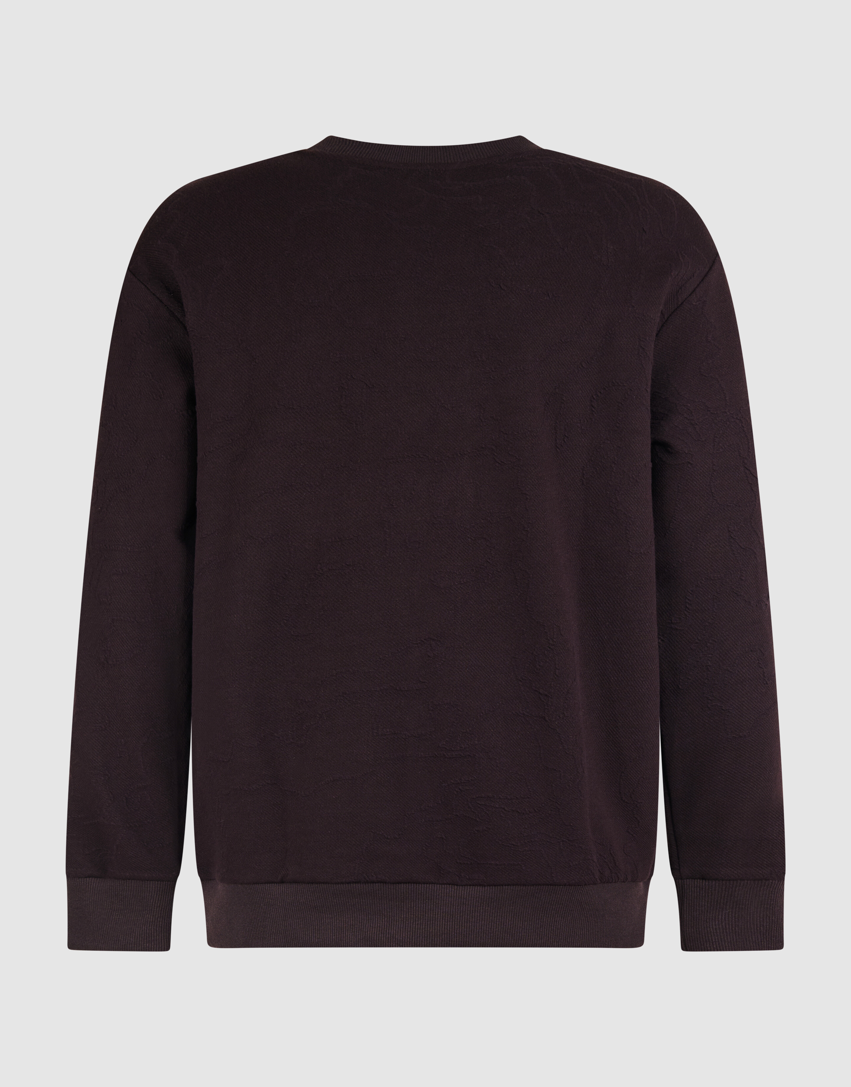 Structuur Sweater Donkerbruin SHOEBY MEN