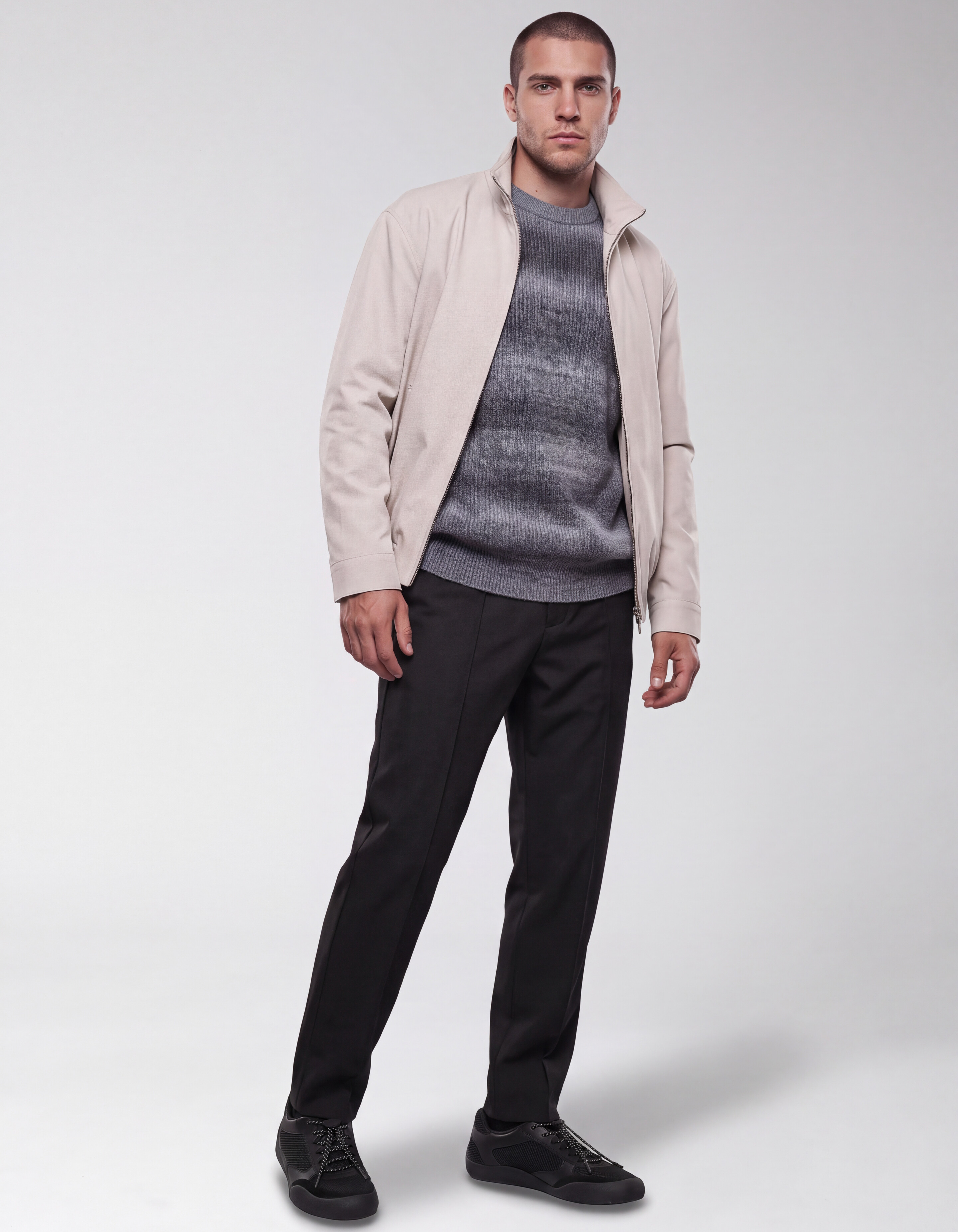 Twill Pintuck Broek Zwart SHOEBY MEN