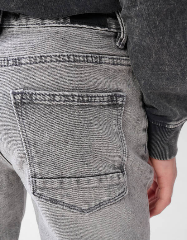 Tapered Fit Jeans Grijs SHOEBY BOYS