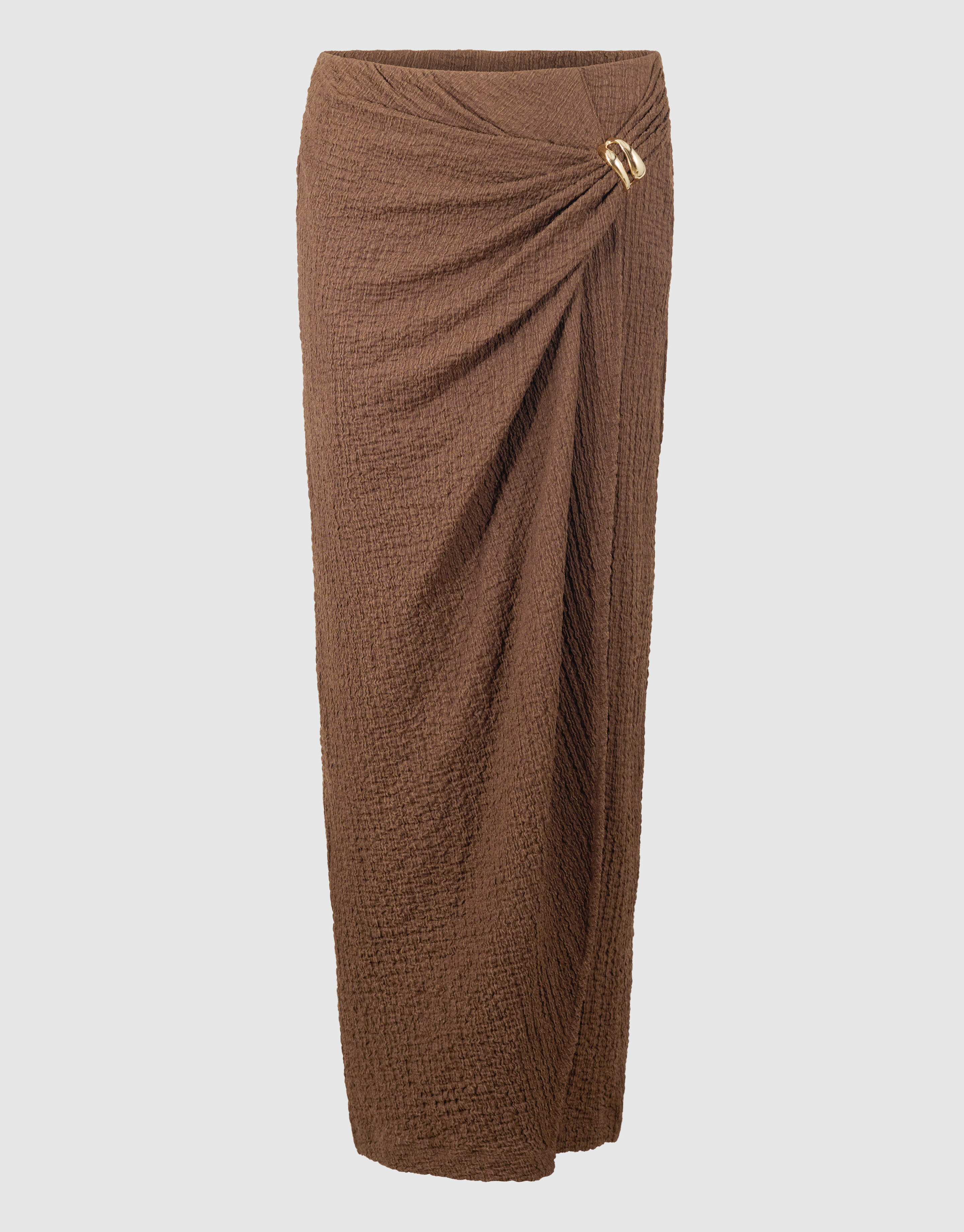 Crinkle Maxi Rok Bruin SHOEBY WOMEN