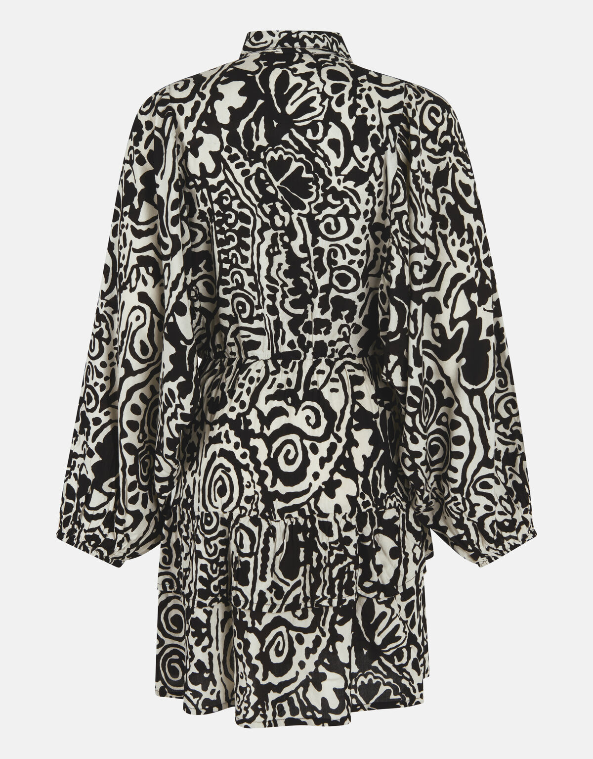 Grafische Mini Jurk Zwart/Wit SHOEBY WOMEN