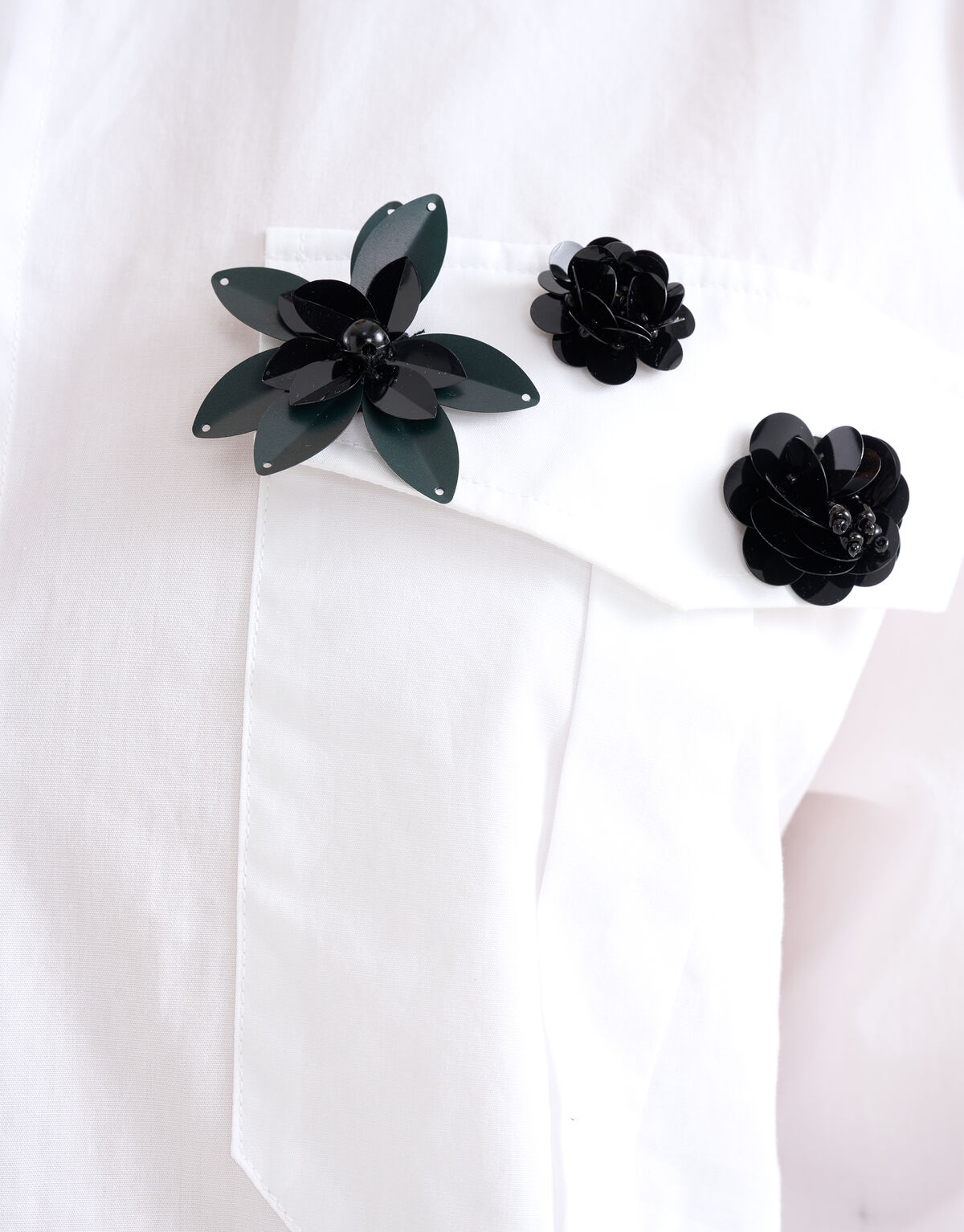 3D Embroidery Blouse Wit SHOEBY WOMEN