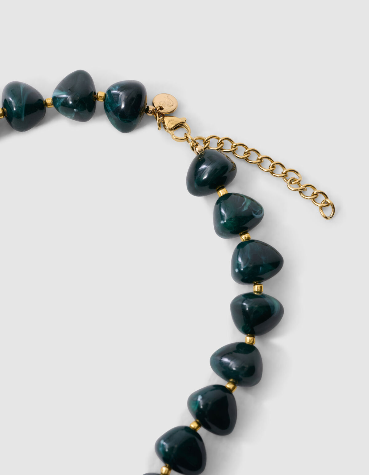 Flower Ketting Donkergroen SHOEBY ACCESSOIRES