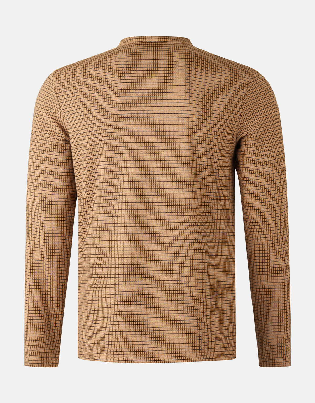 Contrast Lange Mouwen T-shirt Bruin SHOEBY MEN