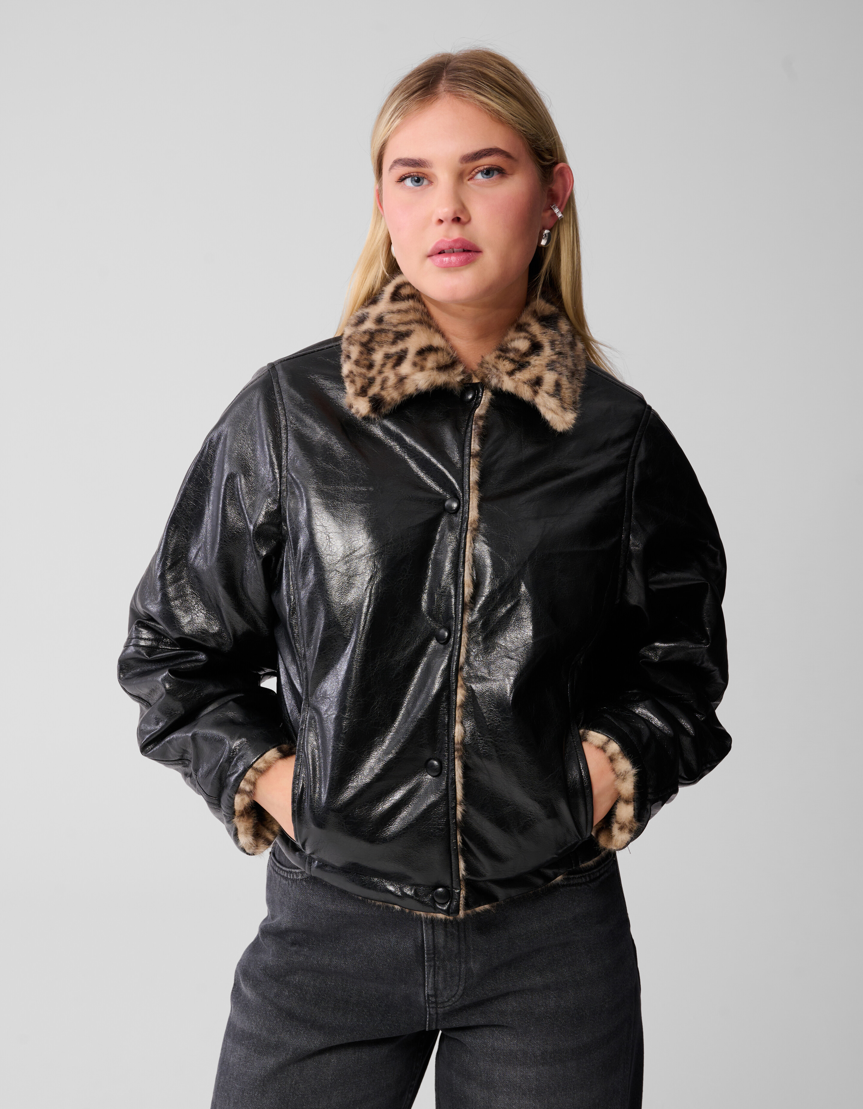 Reversible Jaguar Jack Bruin/Zwart SHOEBY WOMEN