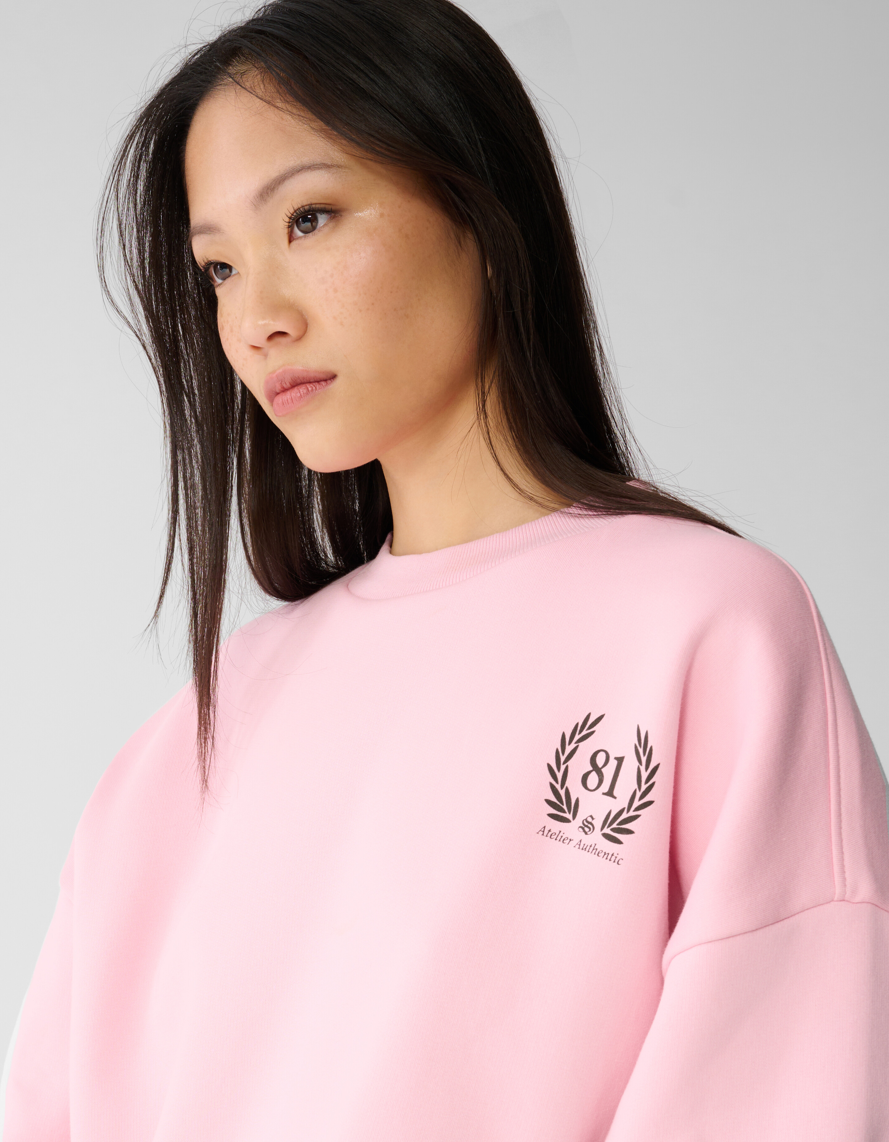 Social Club Artwork Sweater Roze SHOEBY WOMEN