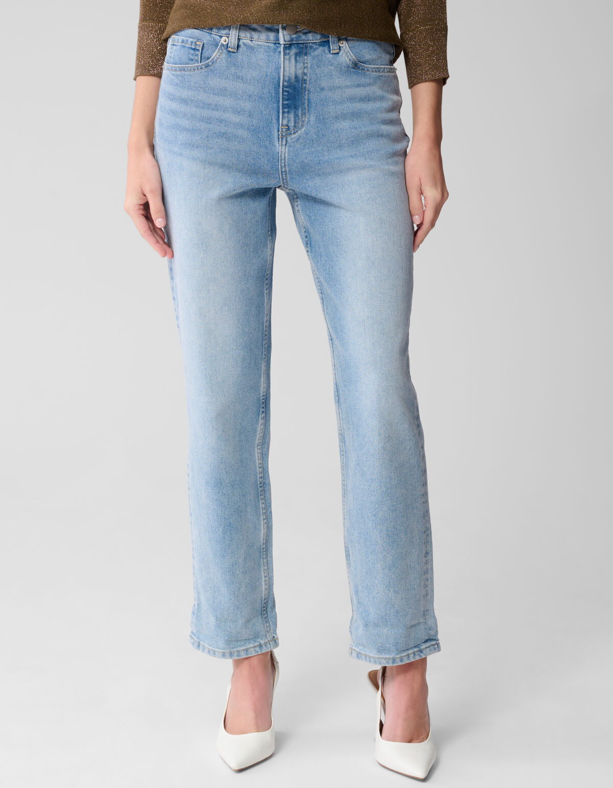 Tapered Fit Jeans Blauw SHOEBY WOMEN