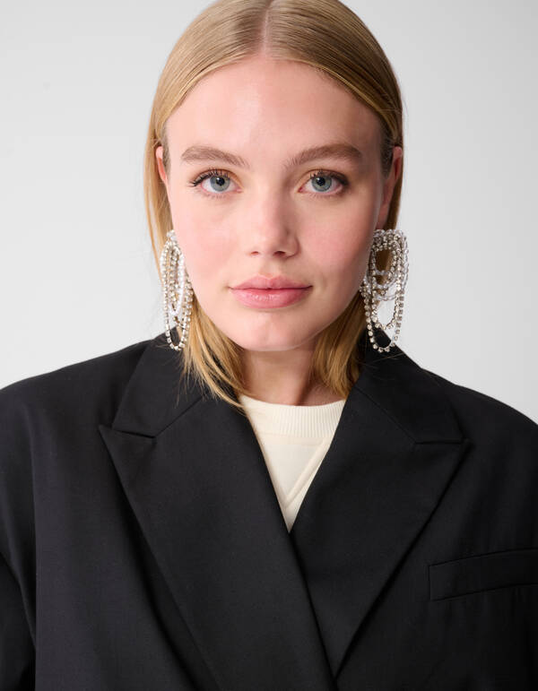 Mix Parel/Strass Oorbellen Zilver SHOEBY ACCESSOIRES