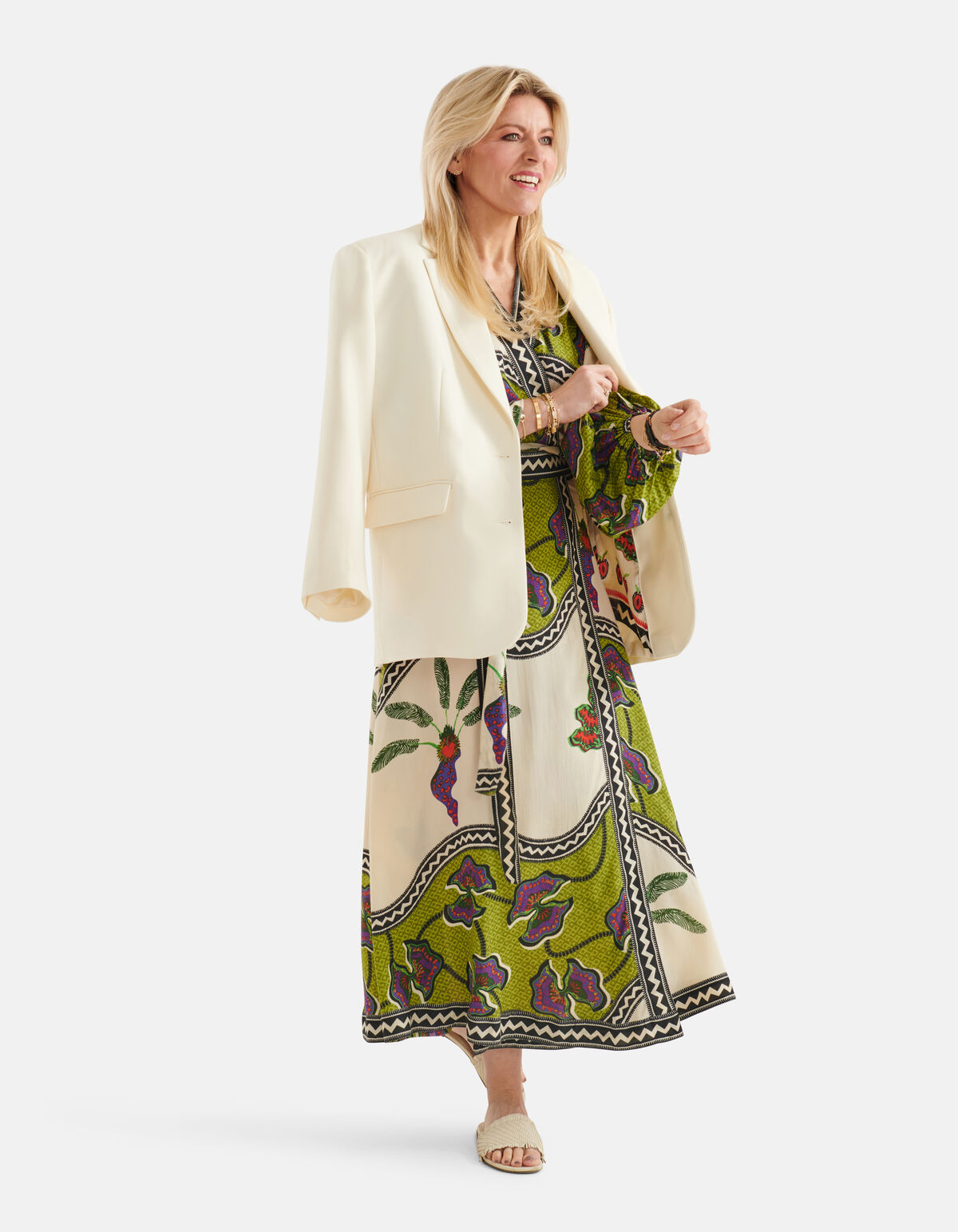 Oversized Blazer Gebroken Wit SHOEBY WOMEN