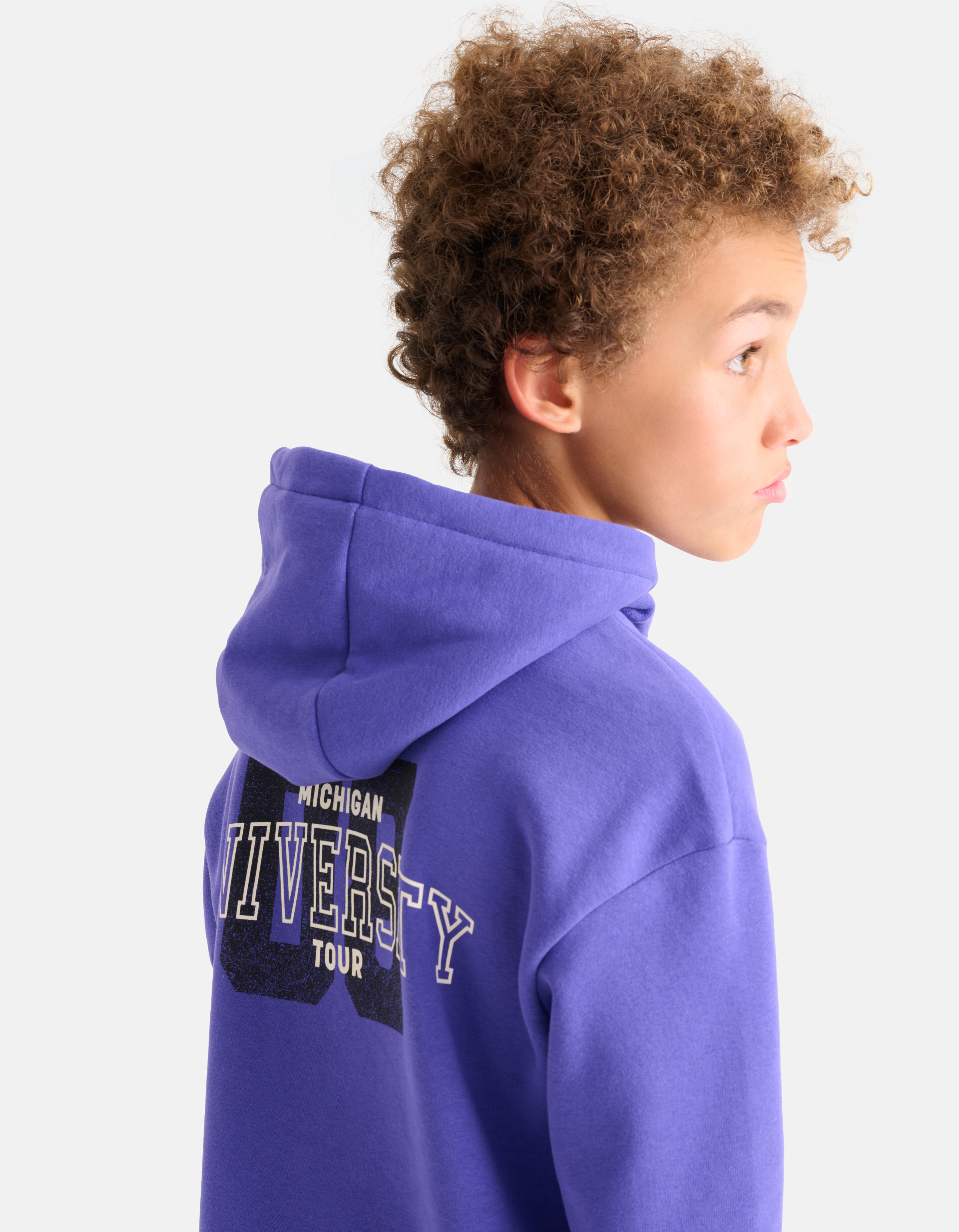 Printed Hoodie Paars SHOEBY BOYS