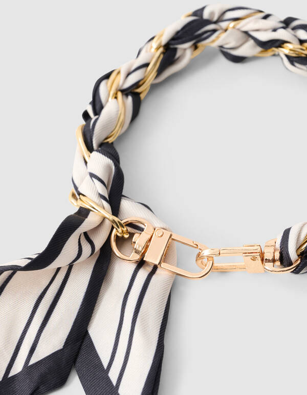 Sjaal Koord Zwart/Wit SHOEBY ACCESSOIRES