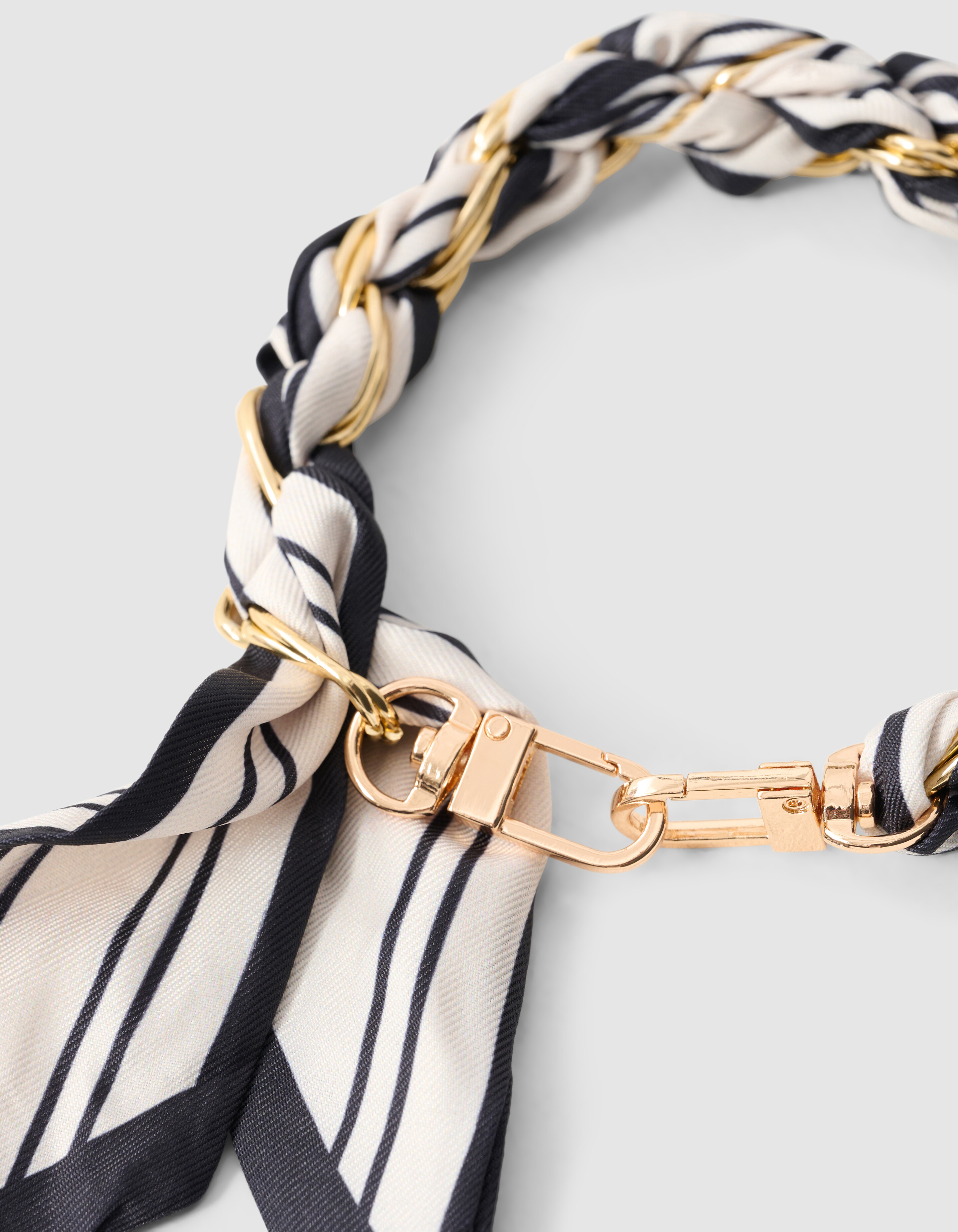 Sjaal Koord Zwart/Wit SHOEBY ACCESSOIRES