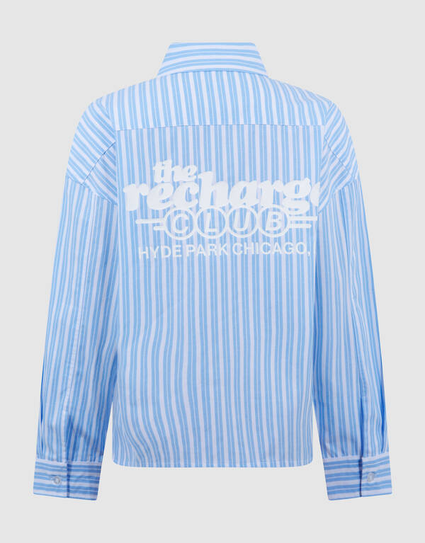 Stripe Artwork Overhemd Lichtblauw SHOEBY BOYS