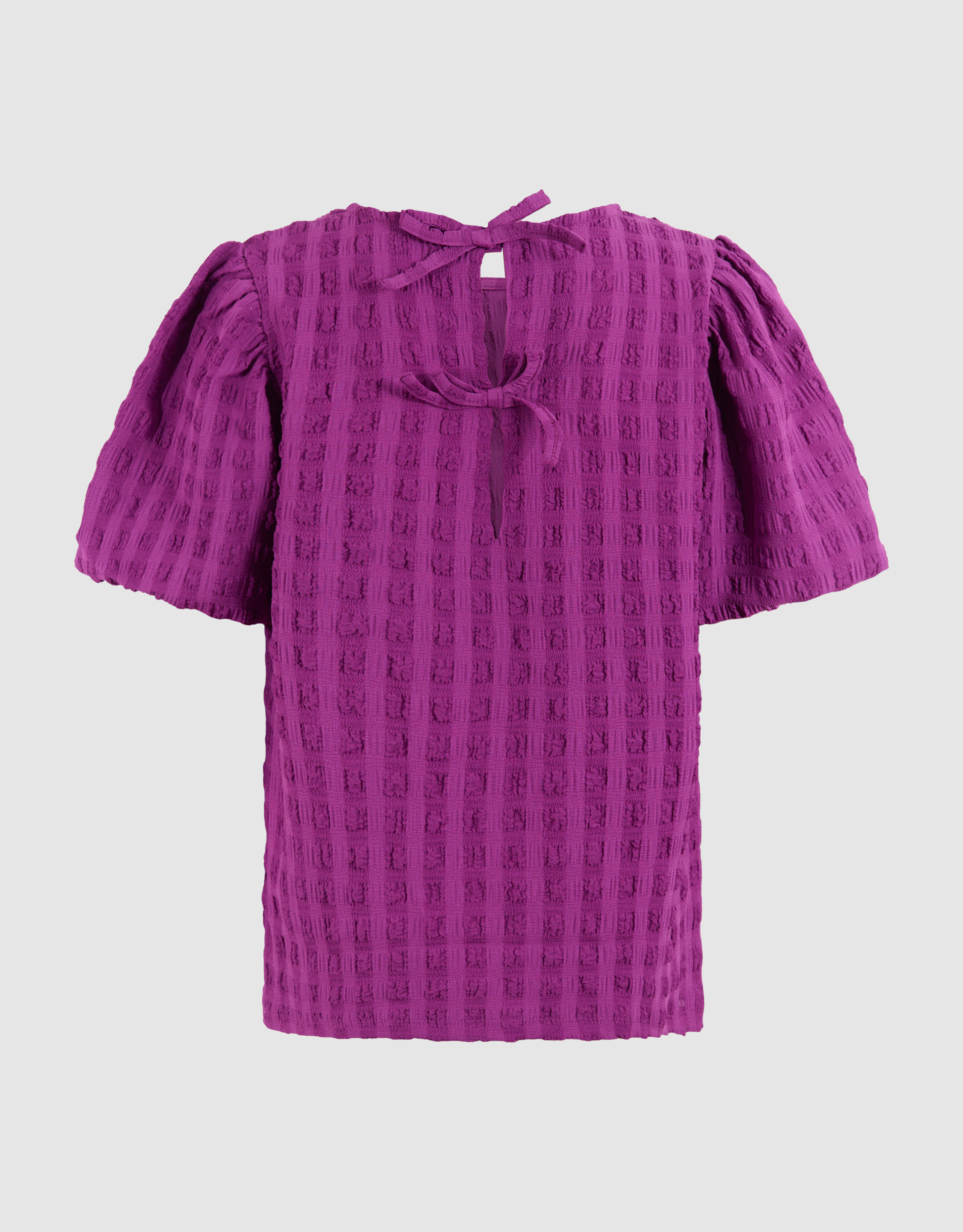 Crinkle Bow Top Paars SHOEBY GIRLS
