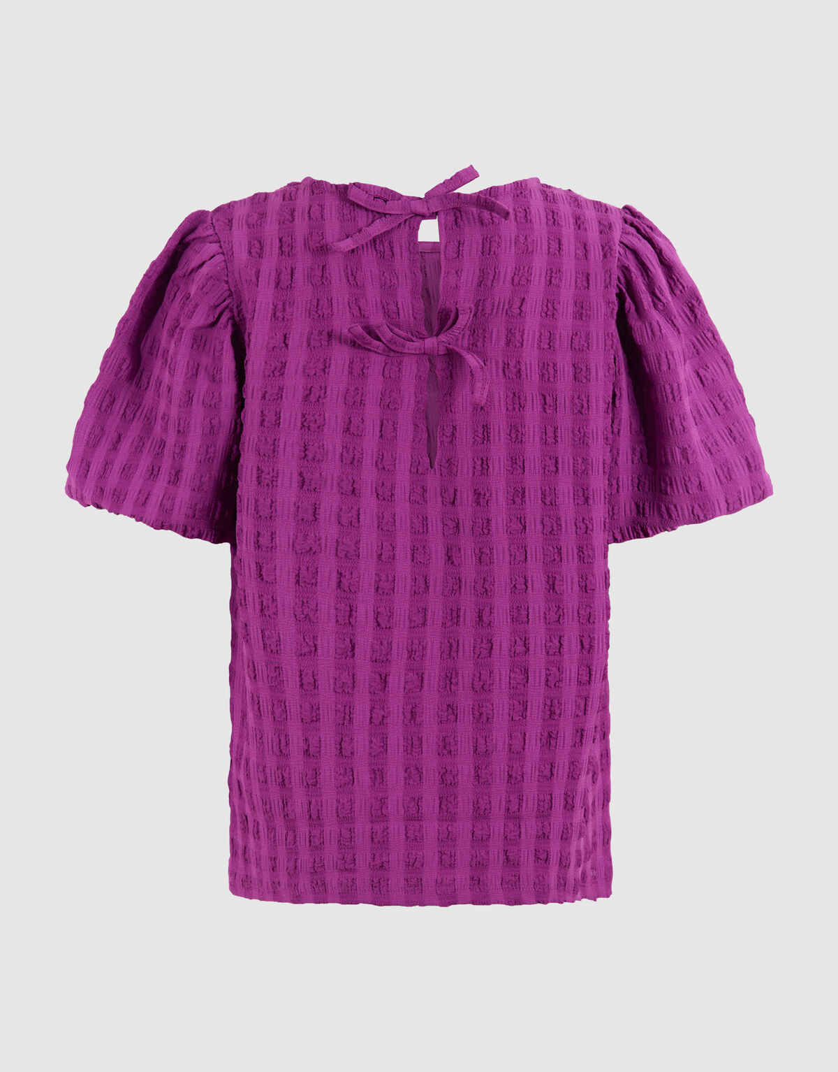 Crinkle Bow Top Paars SHOEBY GIRLS