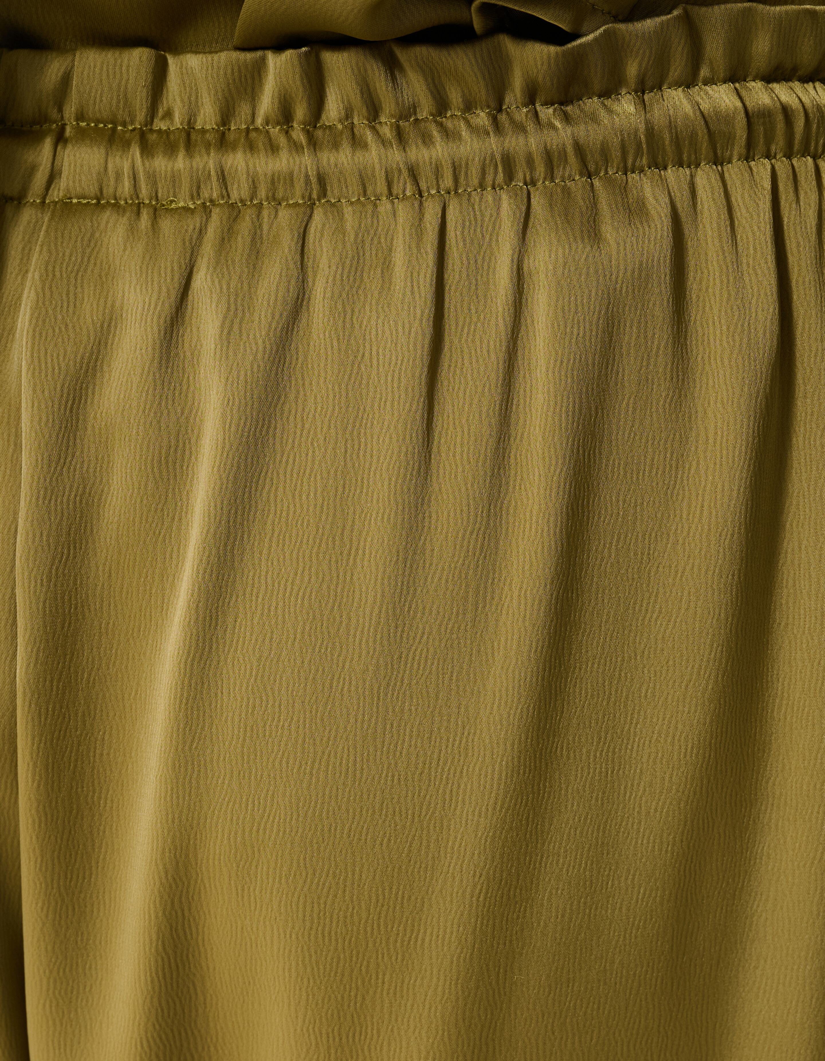 Satijnen Loose Fit Broek Groen By Fred SHOEBY WOMEN