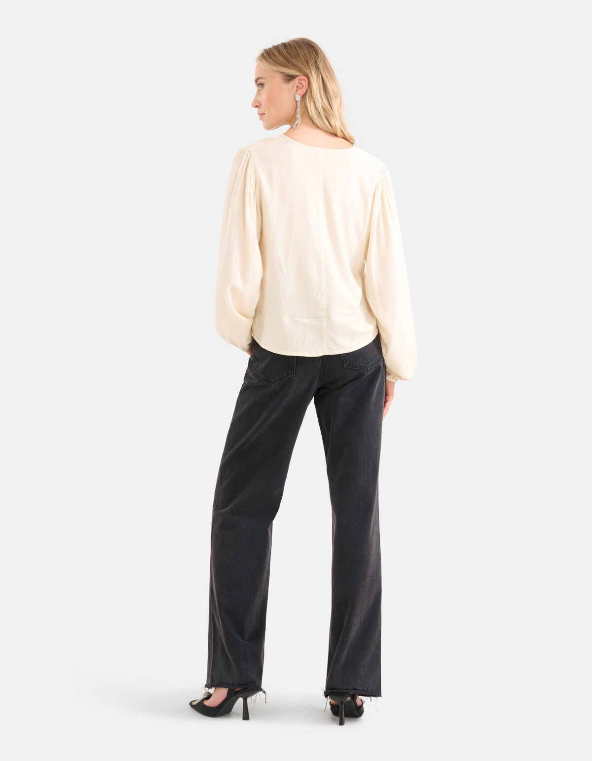 Structuur Top Gebroken Wit SHOEBY WOMEN