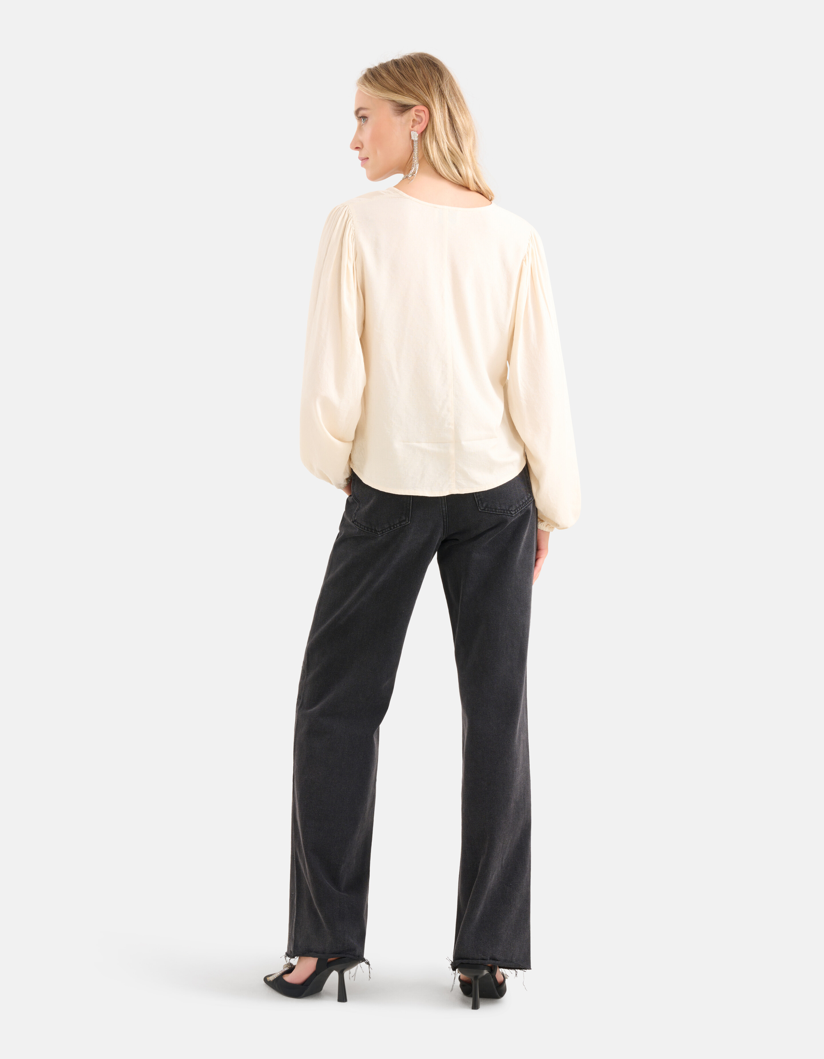 Structuur Top Gebroken Wit SHOEBY WOMEN