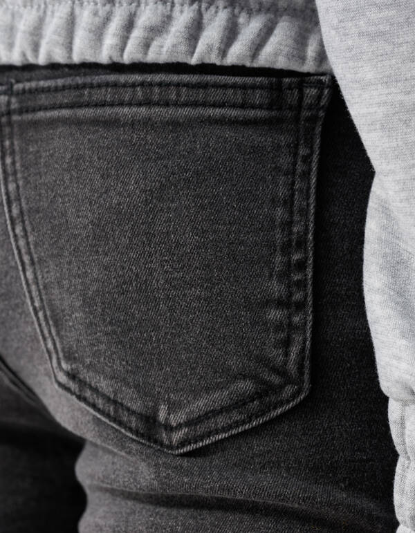 Flared Denim Jeans Zwart SHOEBY GIRLS