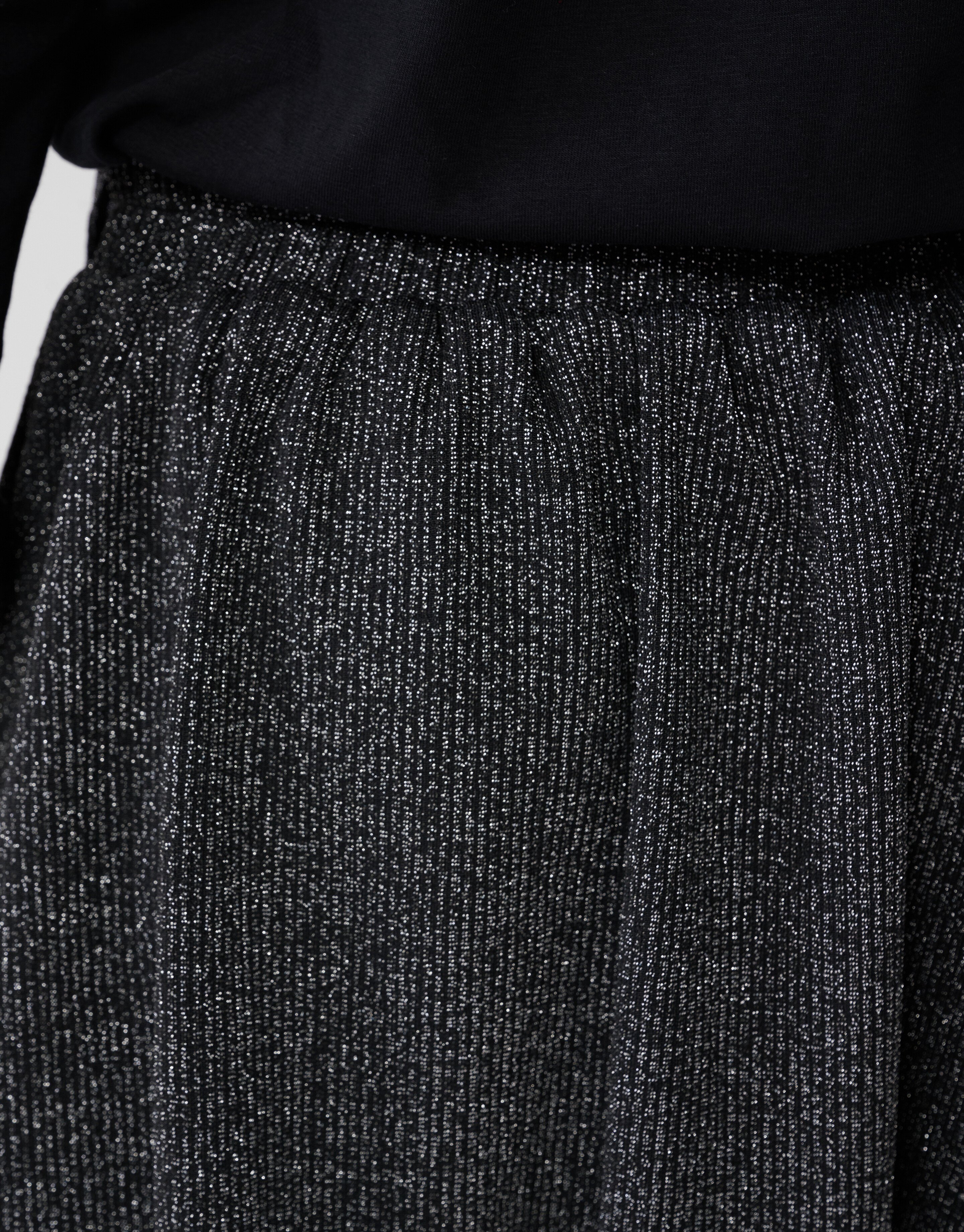 Glitter Strik Mini Rok Zwart SHOEBY ACCESSOIRES