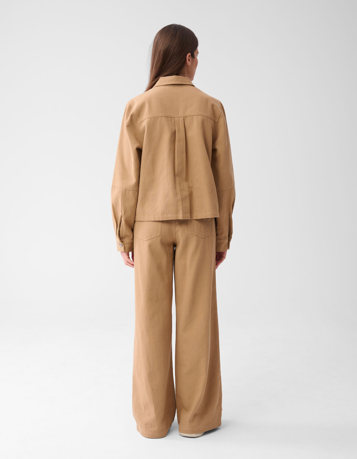 Oversized Embroidery Jack Camel SHOEBY WOMEN