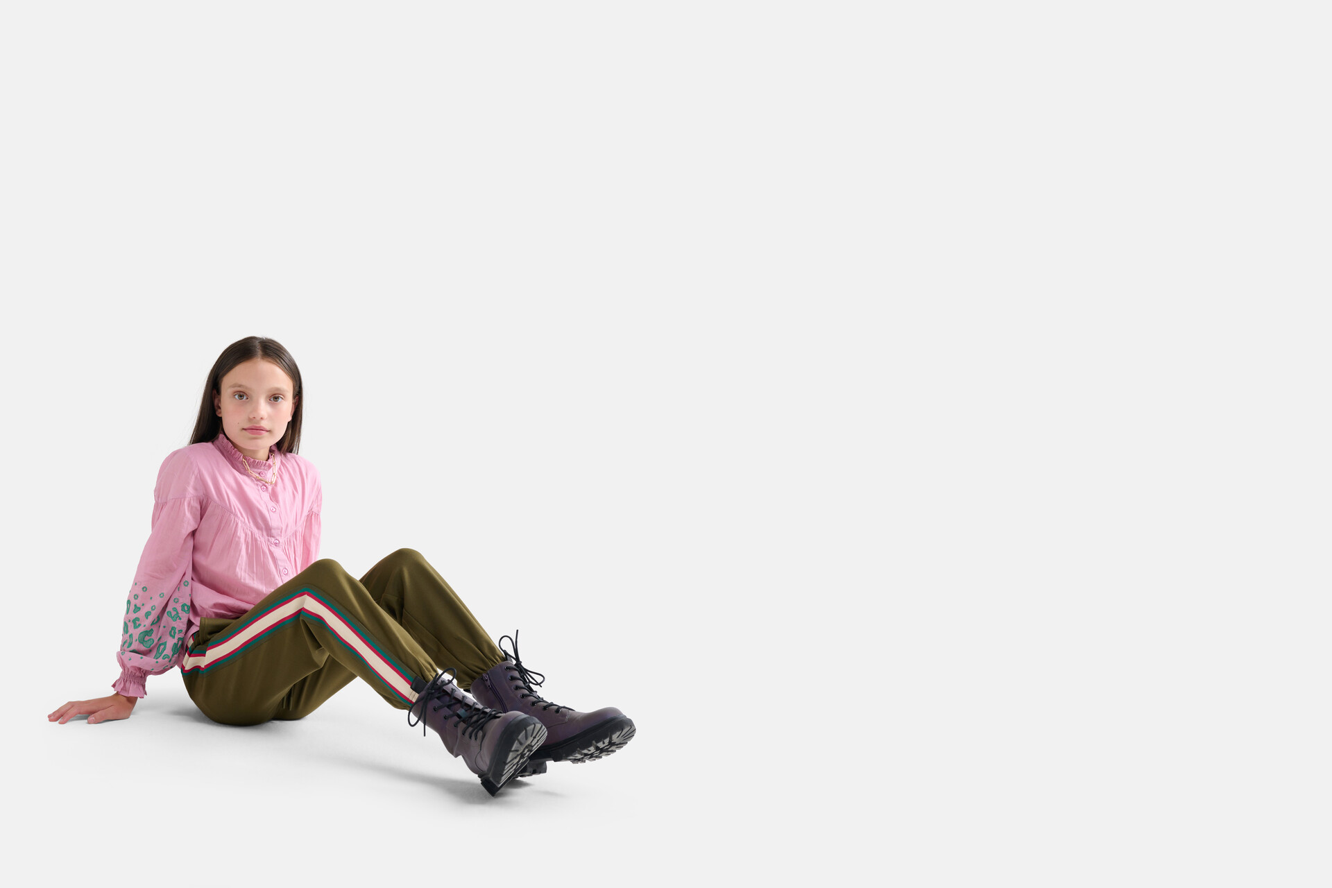 Colorblock Jogger Donkergroen SHOEBY GIRLS