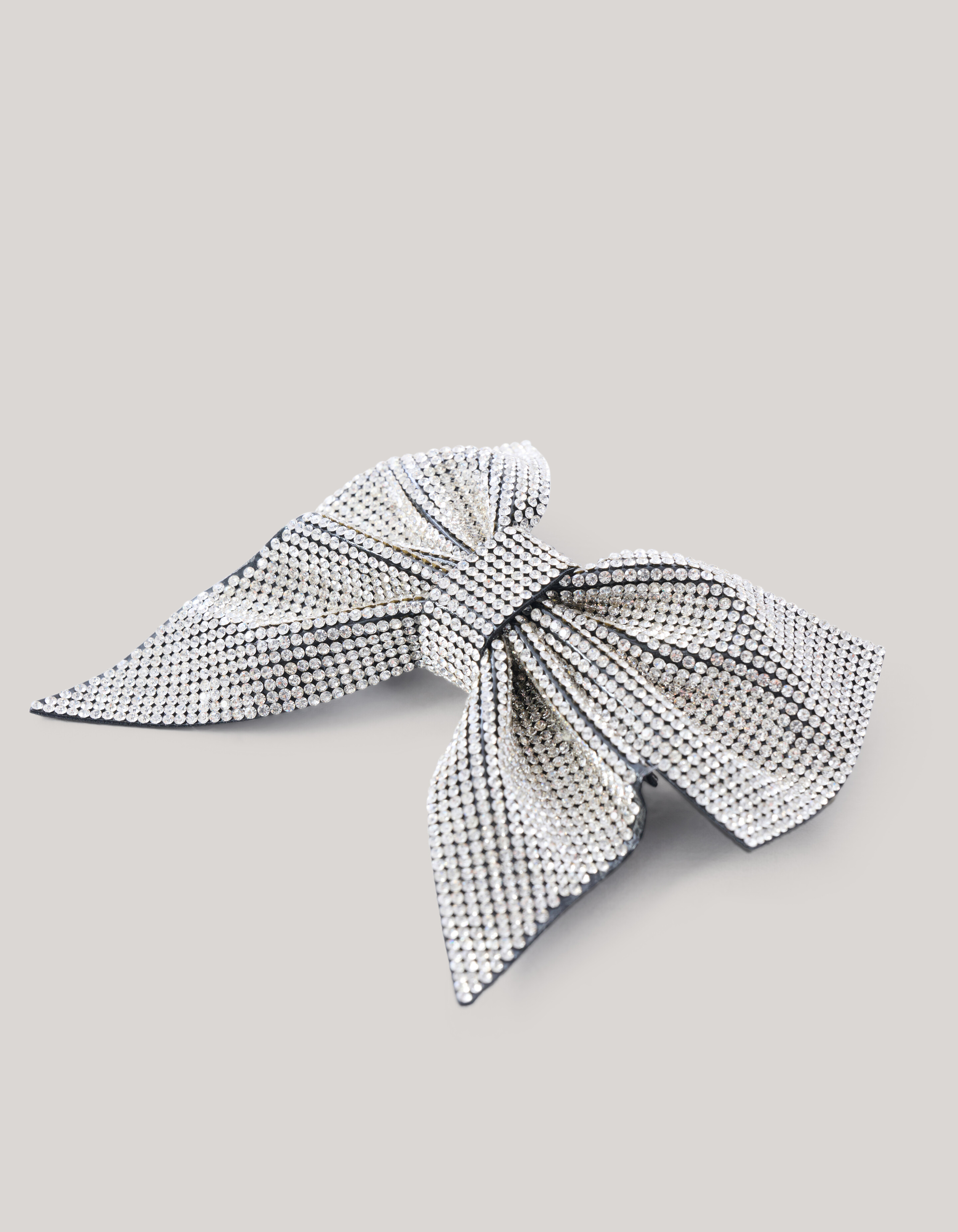 Strass Strik Haarclip Zilver By Lizzy SHOEBY ACCESSOIRES