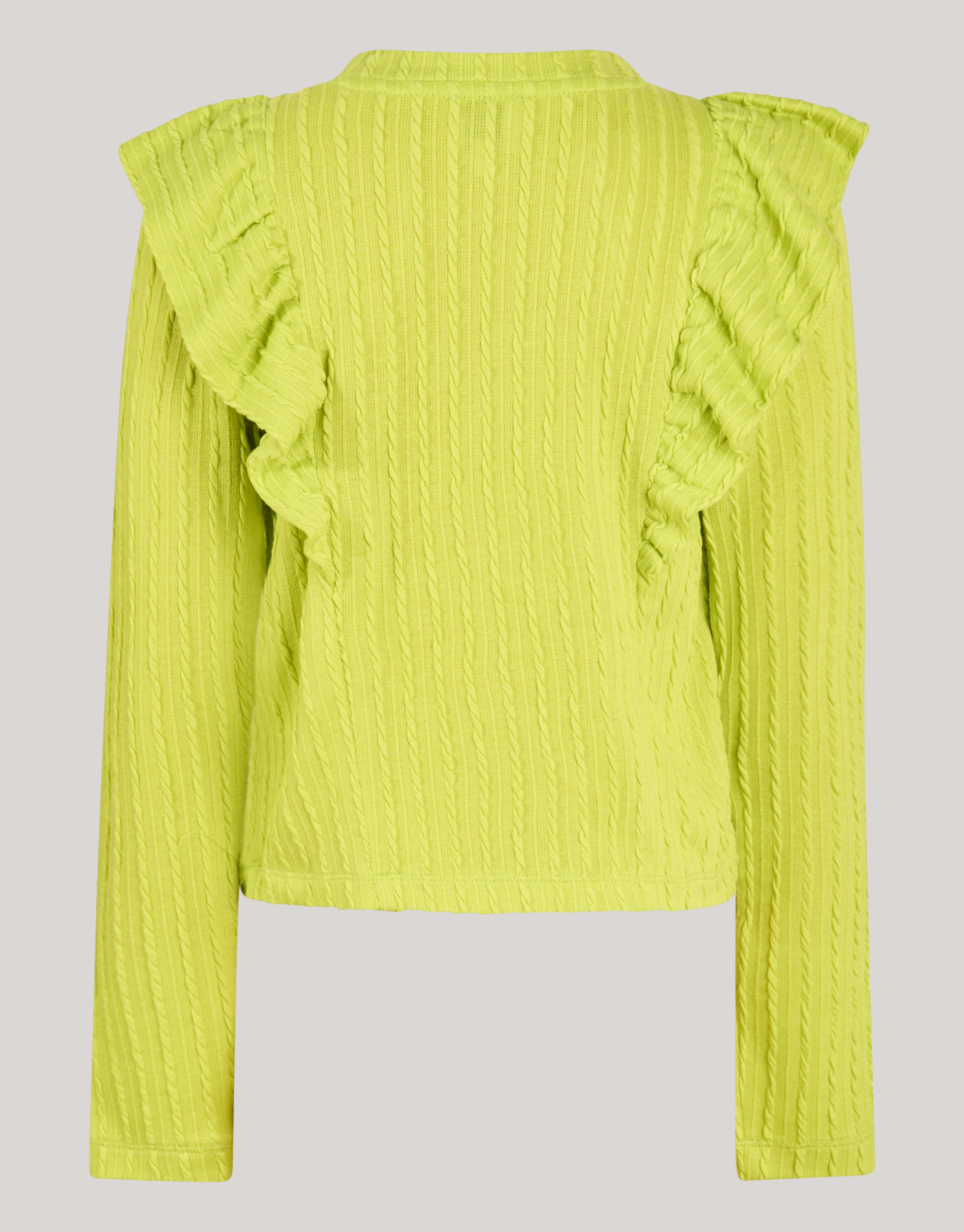 Kabel Ruffle Top Groen SHOEBY GIRLS