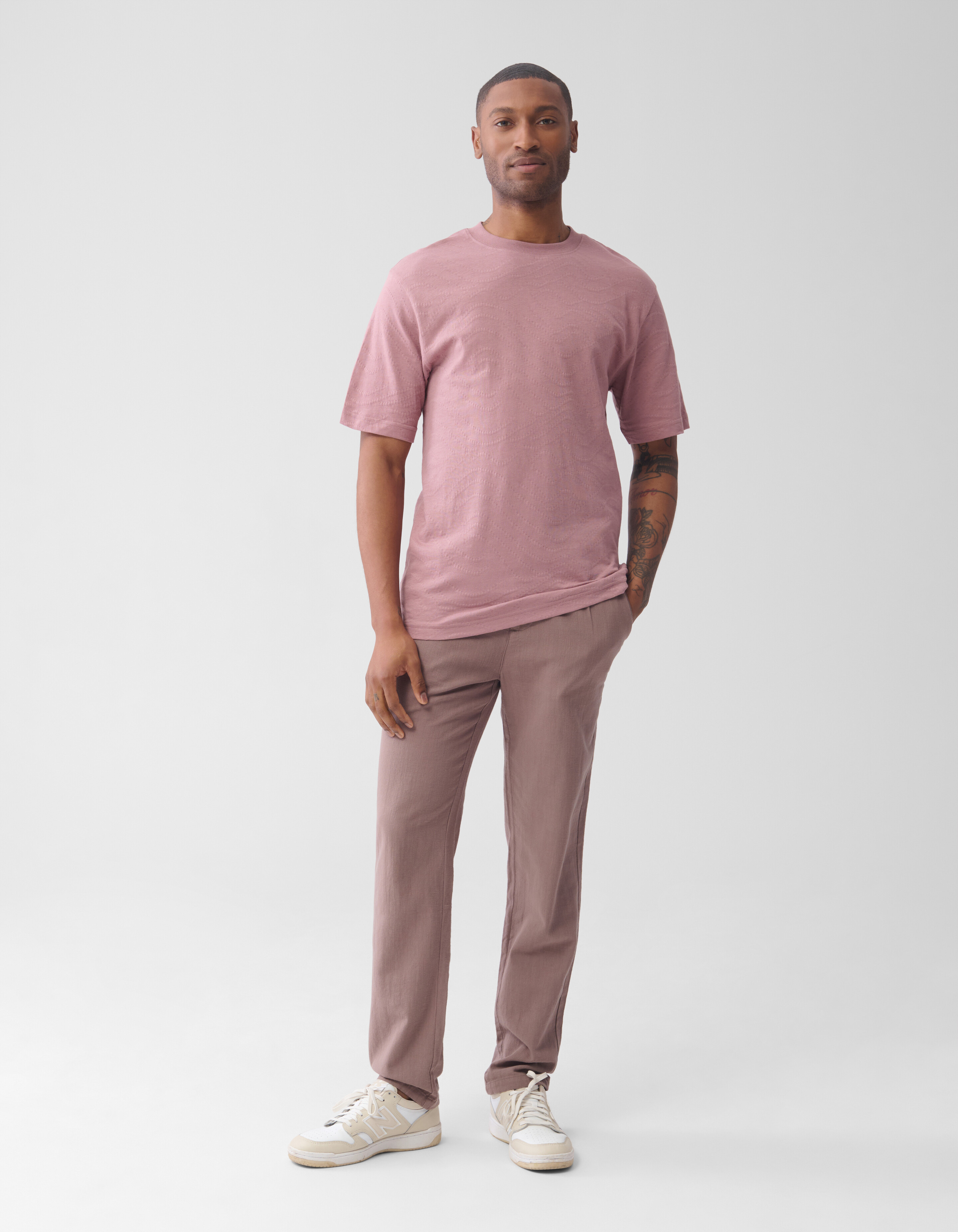 Structuur Broek Lichtbruin SHOEBY MEN
