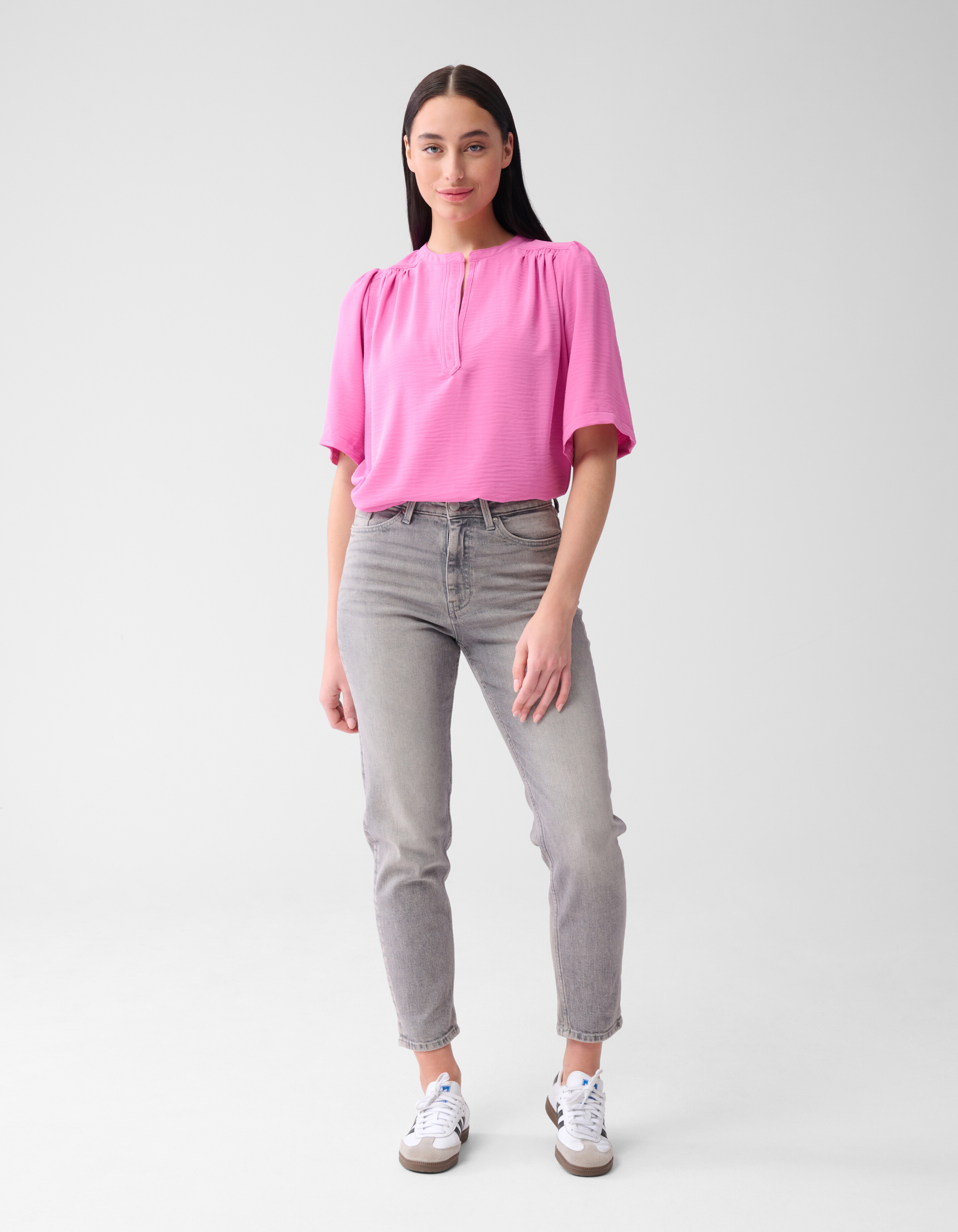 Tapered Fit Jeans Grijs SHOEBY WOMEN