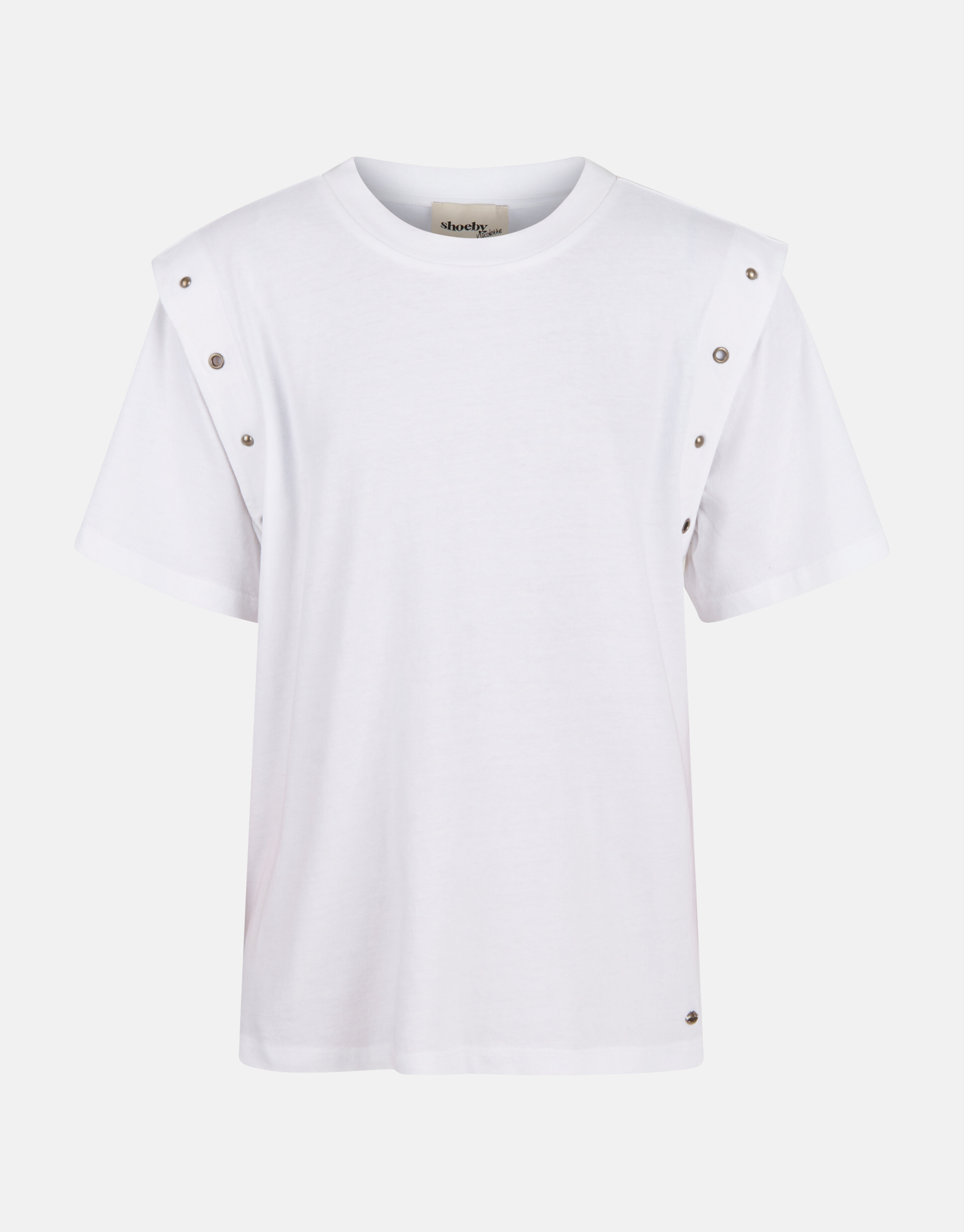 Eyelet T-shirt Wit SHOEBY GIRLS