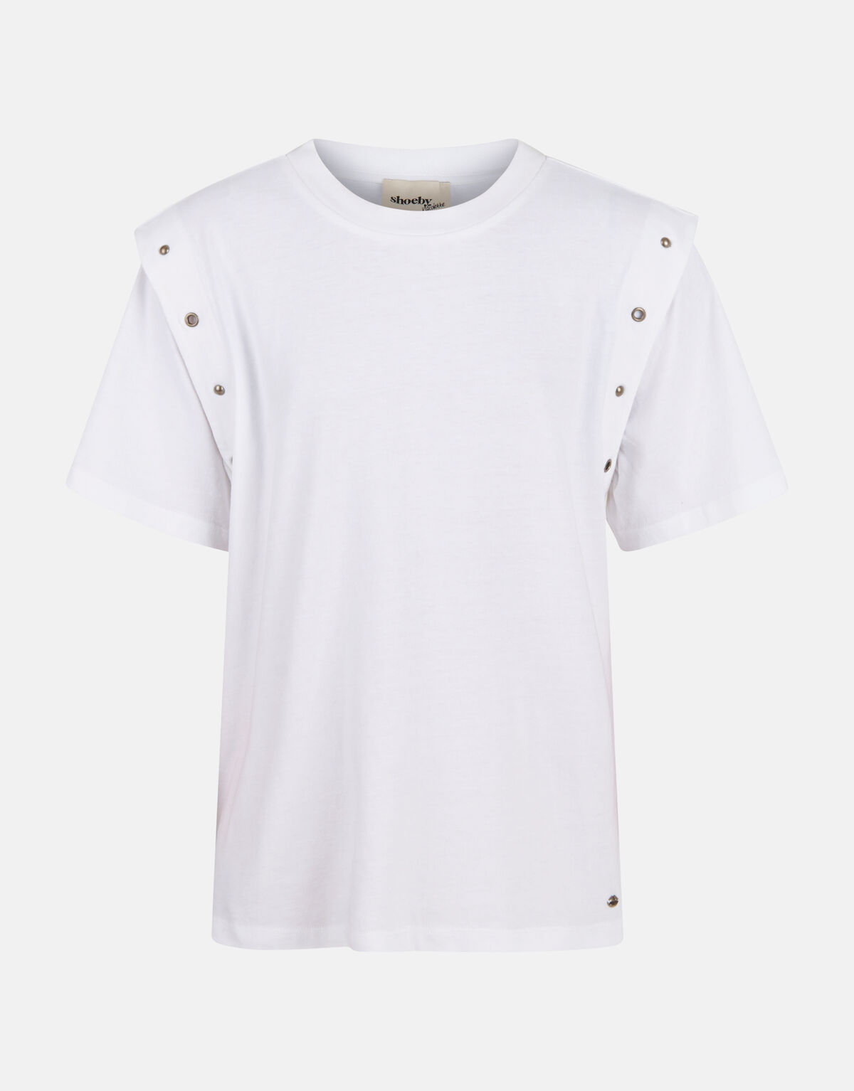 Eyelet T-shirt Wit SHOEBY GIRLS