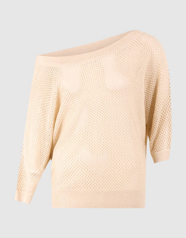 Glitter Ajour Trui Zand SHOEBY WOMEN