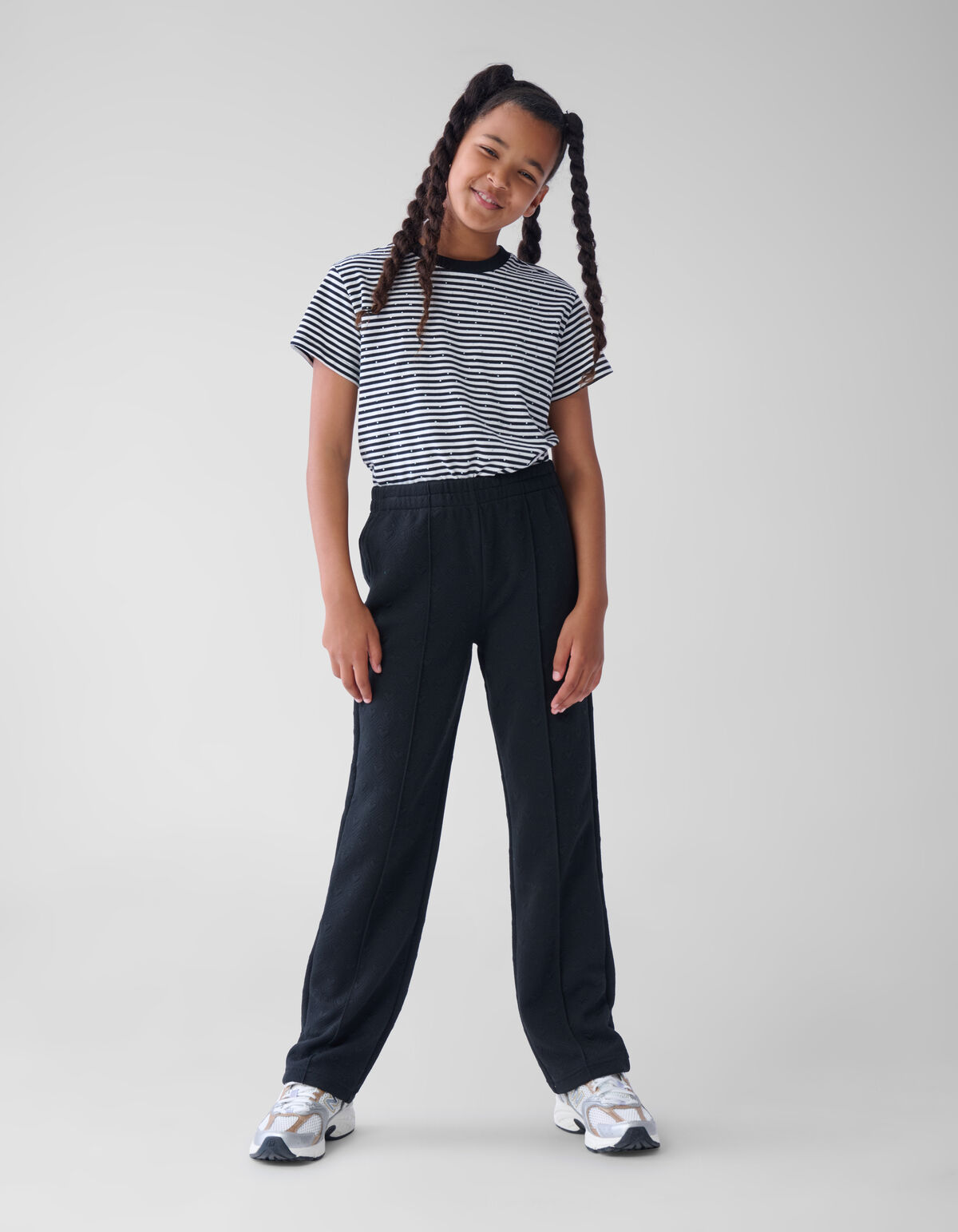 Heart Jacquard Broek Zwart SHOEBY GIRLS