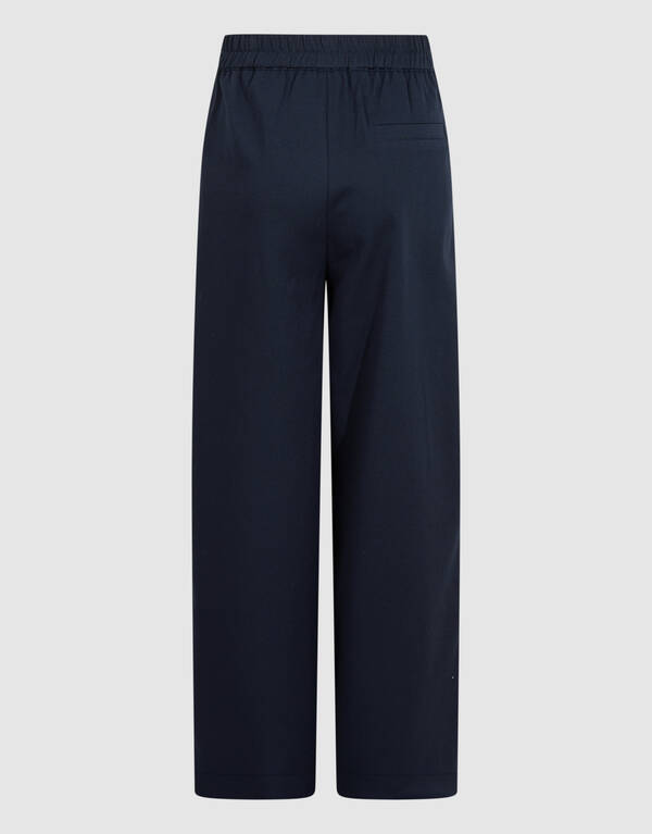Eyelet Wide Leg Pantalon Donkerblauw SHOEBY GIRLS