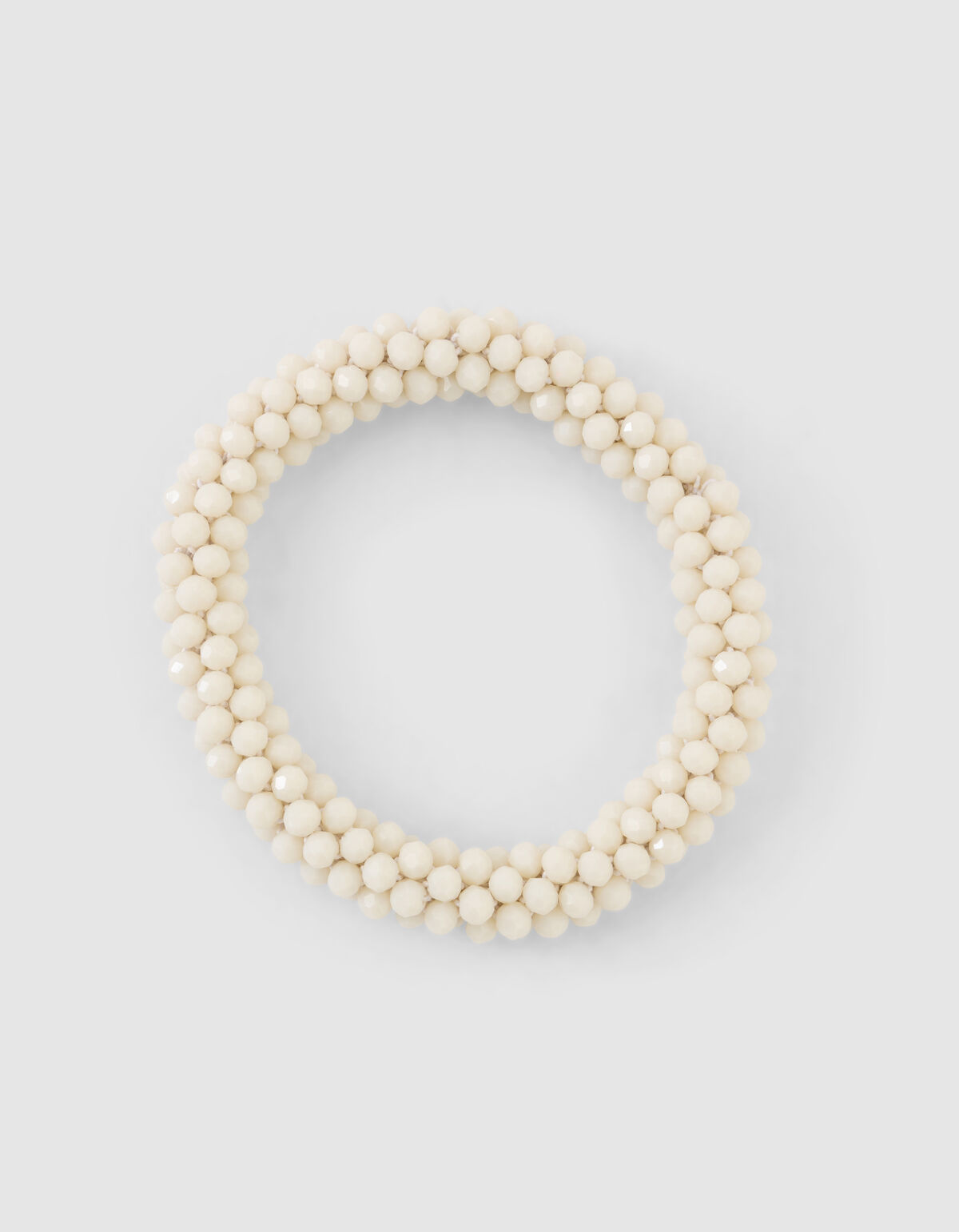 Beaded Haarelastiek Gebroken Wit SHOEBY ACCESSOIRES