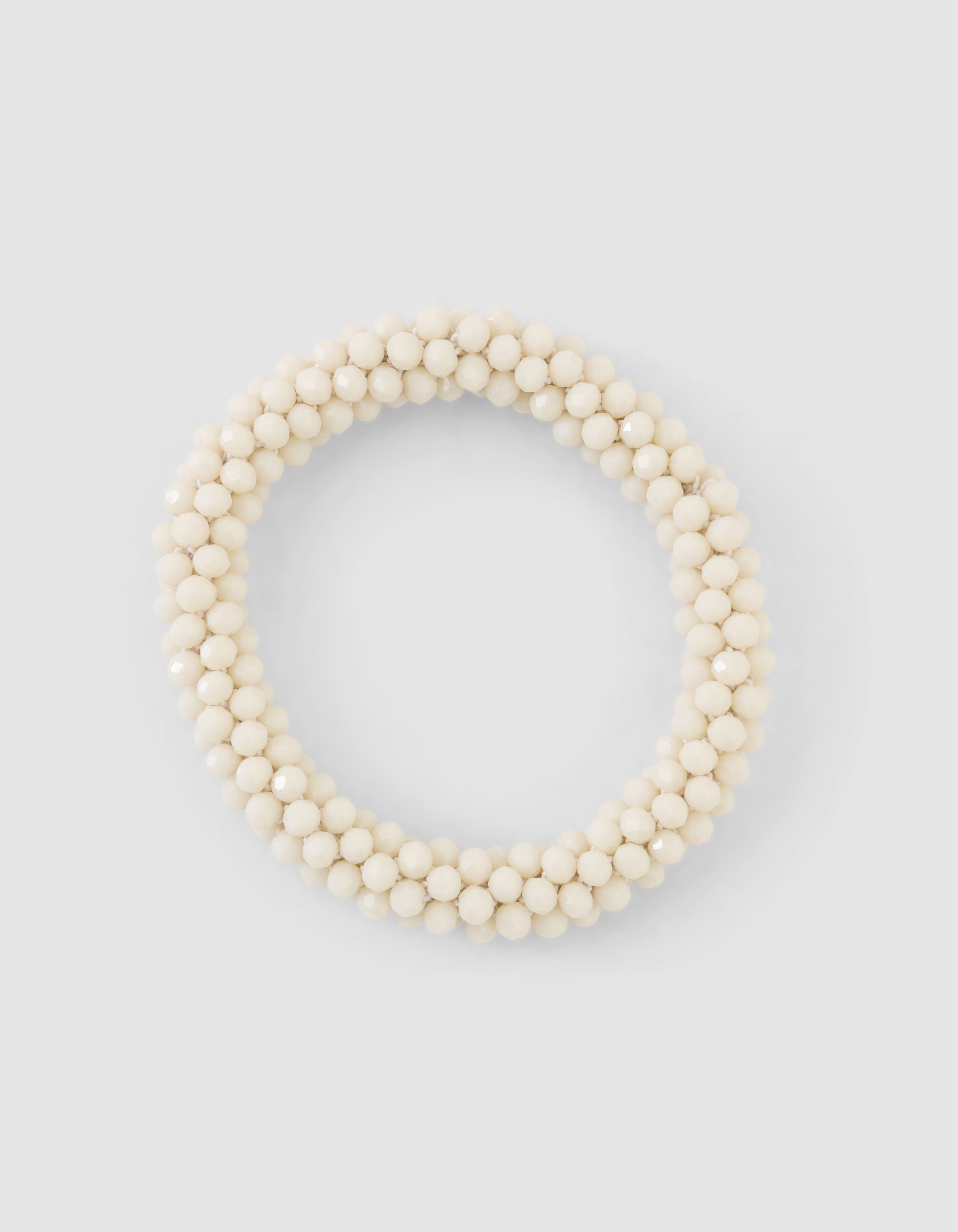 Beaded Haarelastiek Gebroken Wit SHOEBY ACCESSOIRES