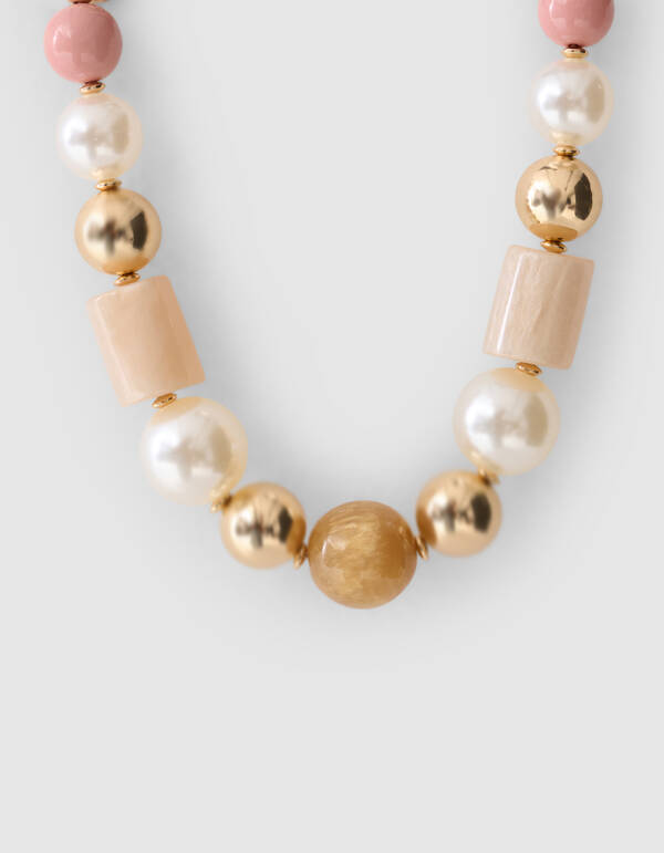 Mix Colour Stone Ketting Goud SHOEBY ACCESSOIRES